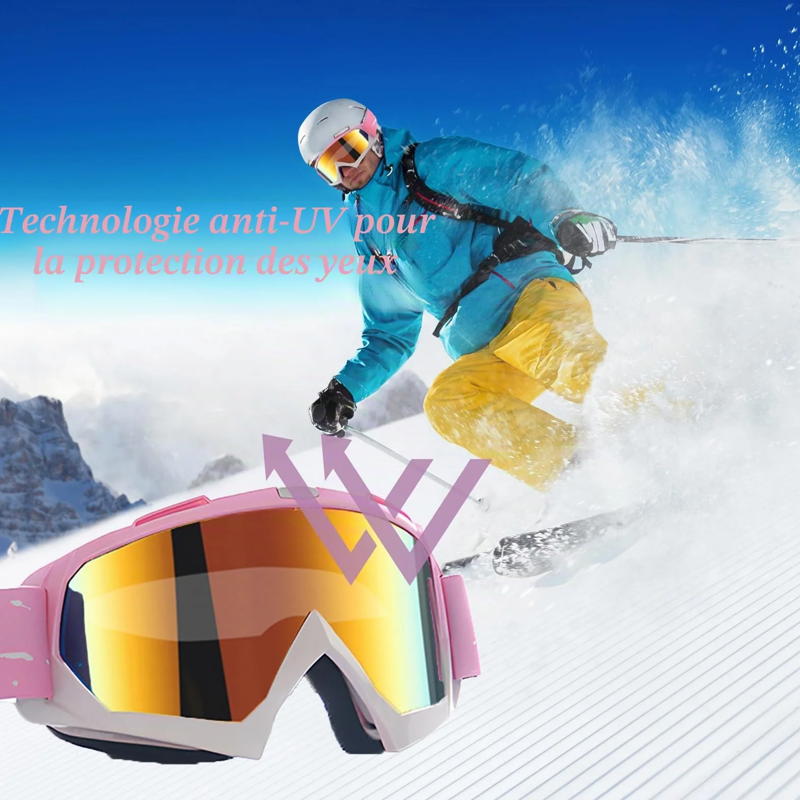 Lunettes de ski OTG pour porteurs de lunettes