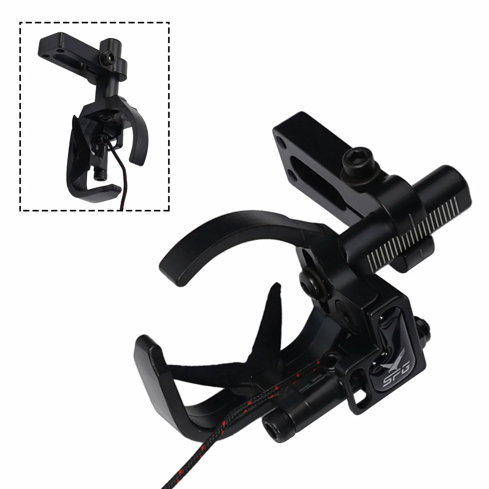 Repose-flèche Drop Away pour arc à poulies réglable 4 positions alliage aluminium
