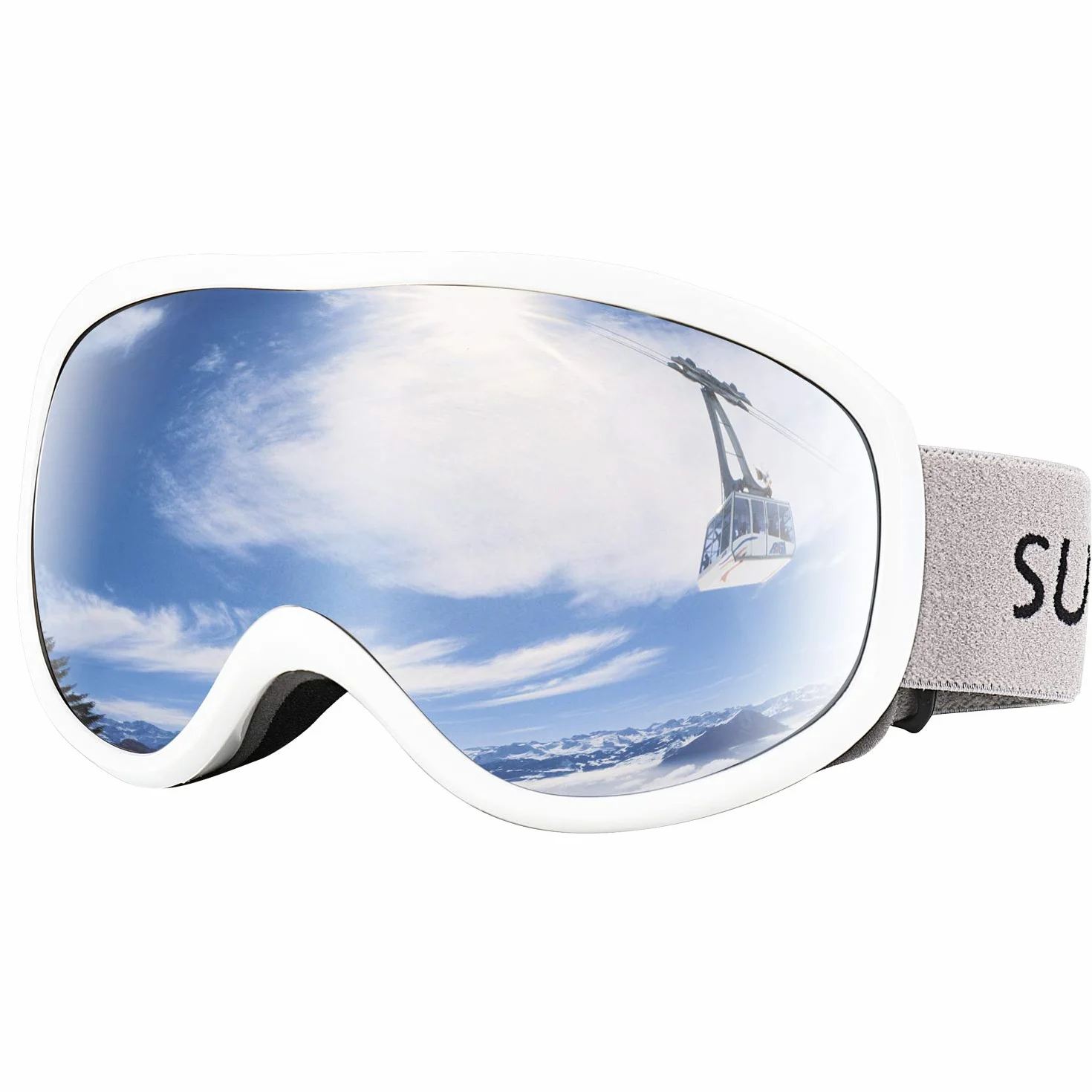 Masques de Ski Supertrip Anti-buée UV400 Compatible Casque Ski Homme Femme
