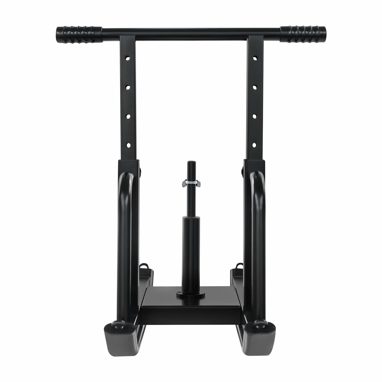 Luge de fitness réglable, capacité de charge de 200 kg, réglable en hauteur sur 5 niveaux pour l'entraînement de poussée et de traction, compatible avec disques de poids de 1" et 2", luge