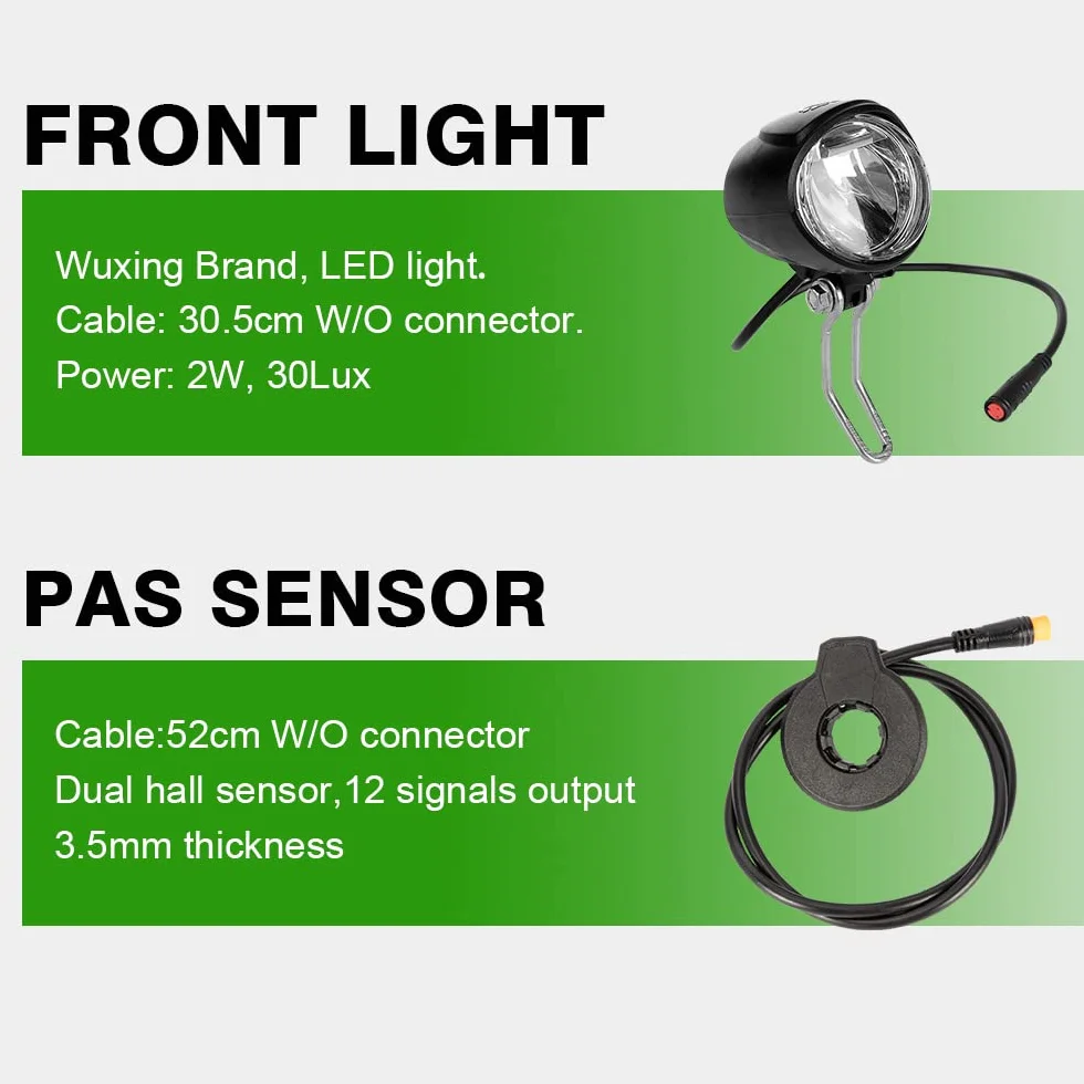 YOSE POWER Kit de Conversion Vélo Electrique 36V 250W 24 Pouces Moteur Roue Avant avec LCD