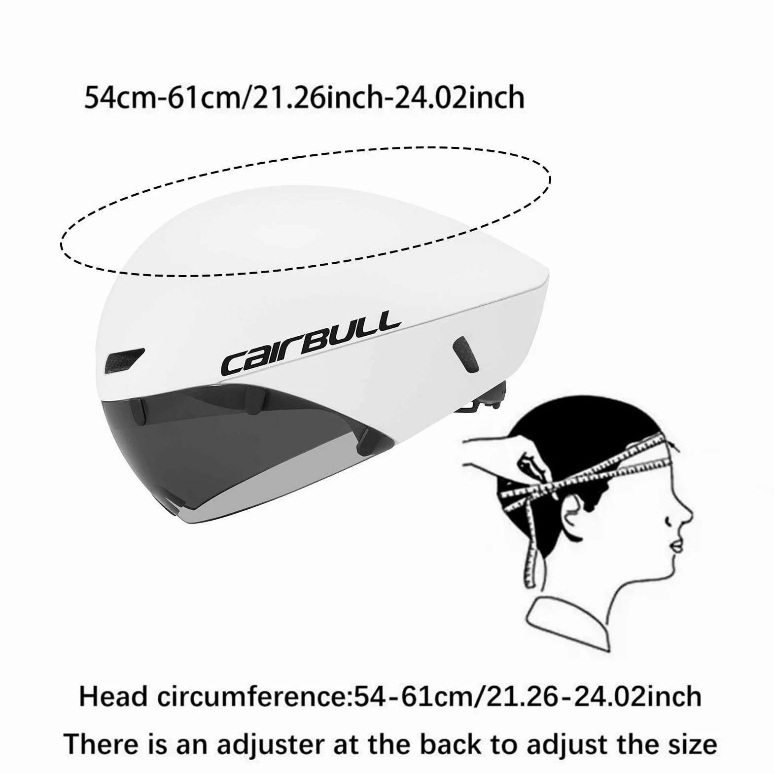 Casque de Vélo Confortable avec Réglable et Absorption des Chocs, équipé de Lunettes pour Le Vélo, Le Snowboard et Le Triathlon.