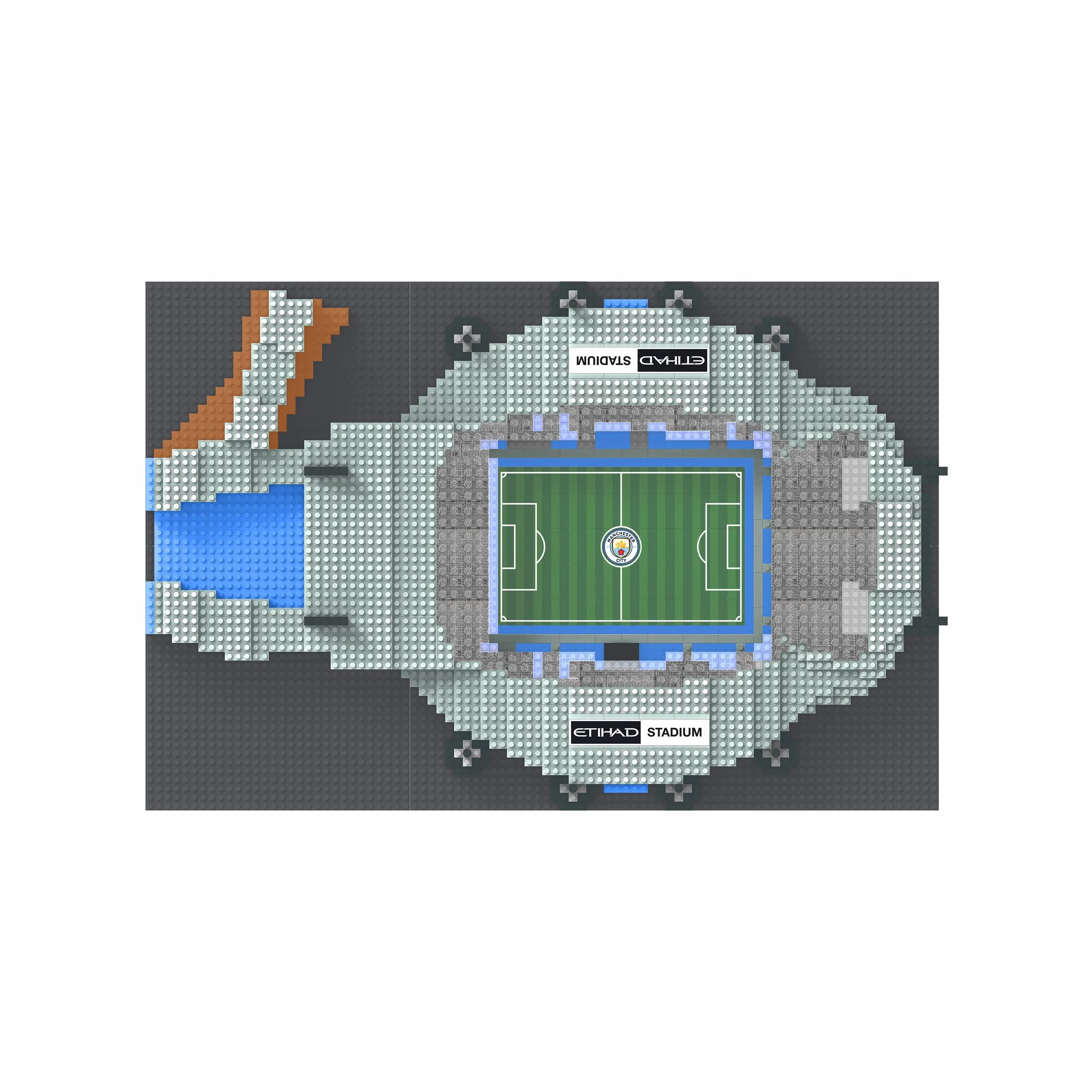 Manchester City FC Etihad BRXLZ Stade 3D Briques Jouet de Construction FOCO