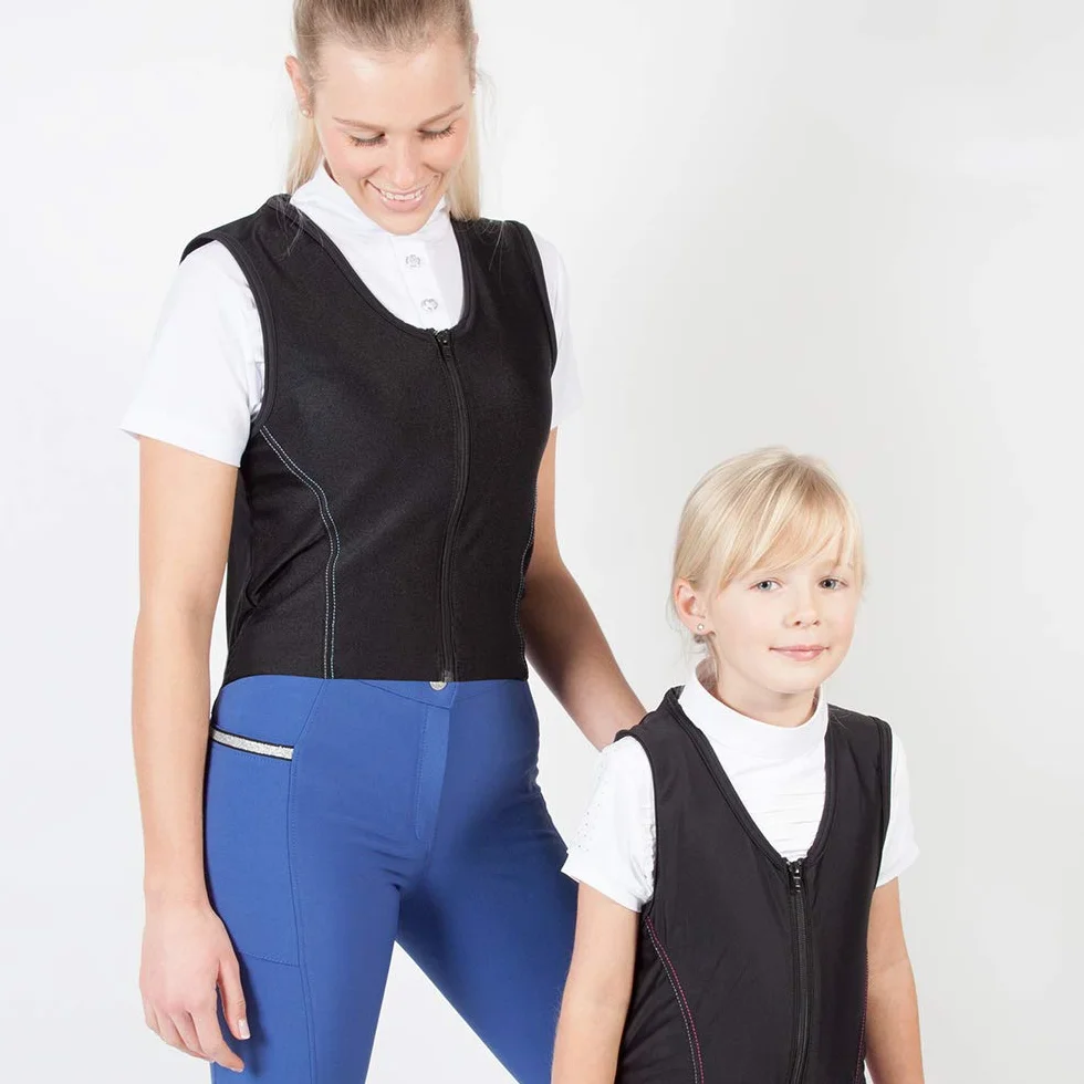 PFIFF 102842 Protection dorsale pour enfant Motif ange gardien Noir/bleu Taille XL