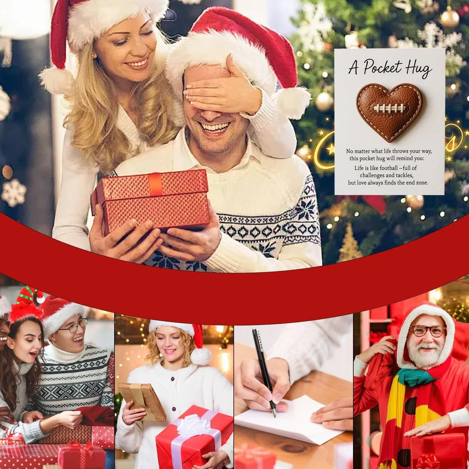 Générique de Poche 14 cm x 3,1 Pouces Coeur de Poche pour Thanksgiving