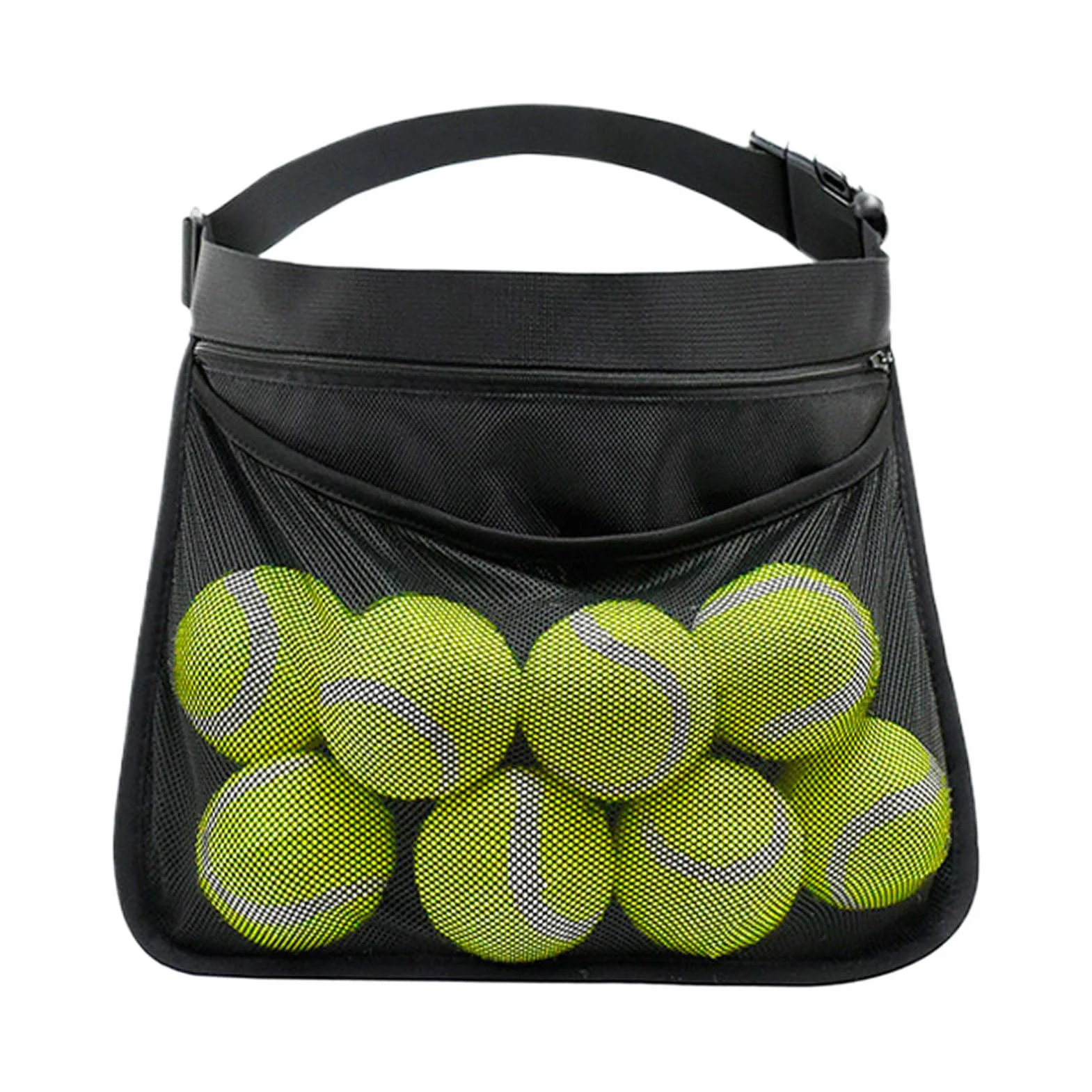 Ballaufbewahrung verstellbarer Gurt abriebfest leichtgewichtig portabel Tennisball Fitnessstudio Training Wettkämpfe Tischtennisball Pickleball Golfball