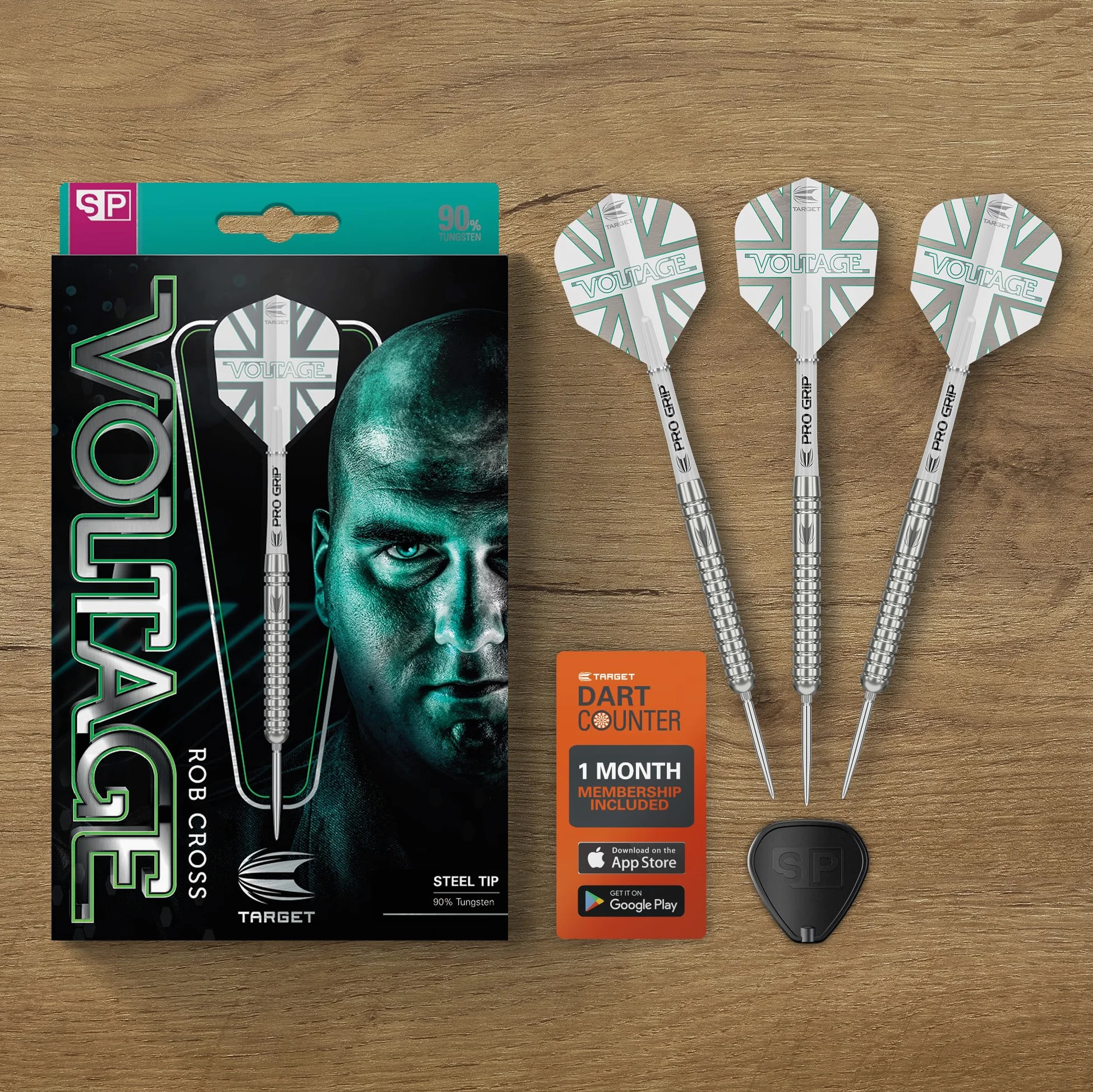 Target Darts Rob Cross Generation 1 Fléchettes à Pointe d'acier, 90% tungstène Jeu de fléchettes, 21G/23G | Fléchettes G1 Player Edition avec Pointes suisses ou Points Fixes, tiges Pro Grip