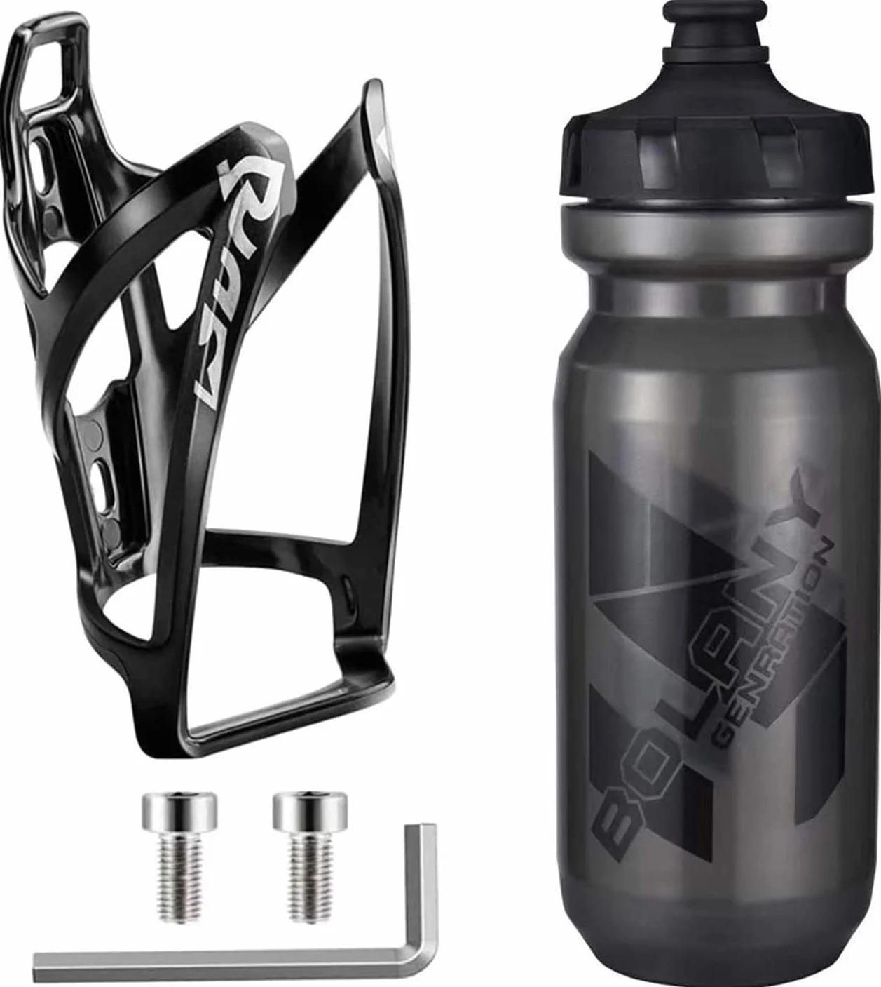 Porte Bidon de Vélo avec Gourde 610ML, sans BPA pour VTT et Route