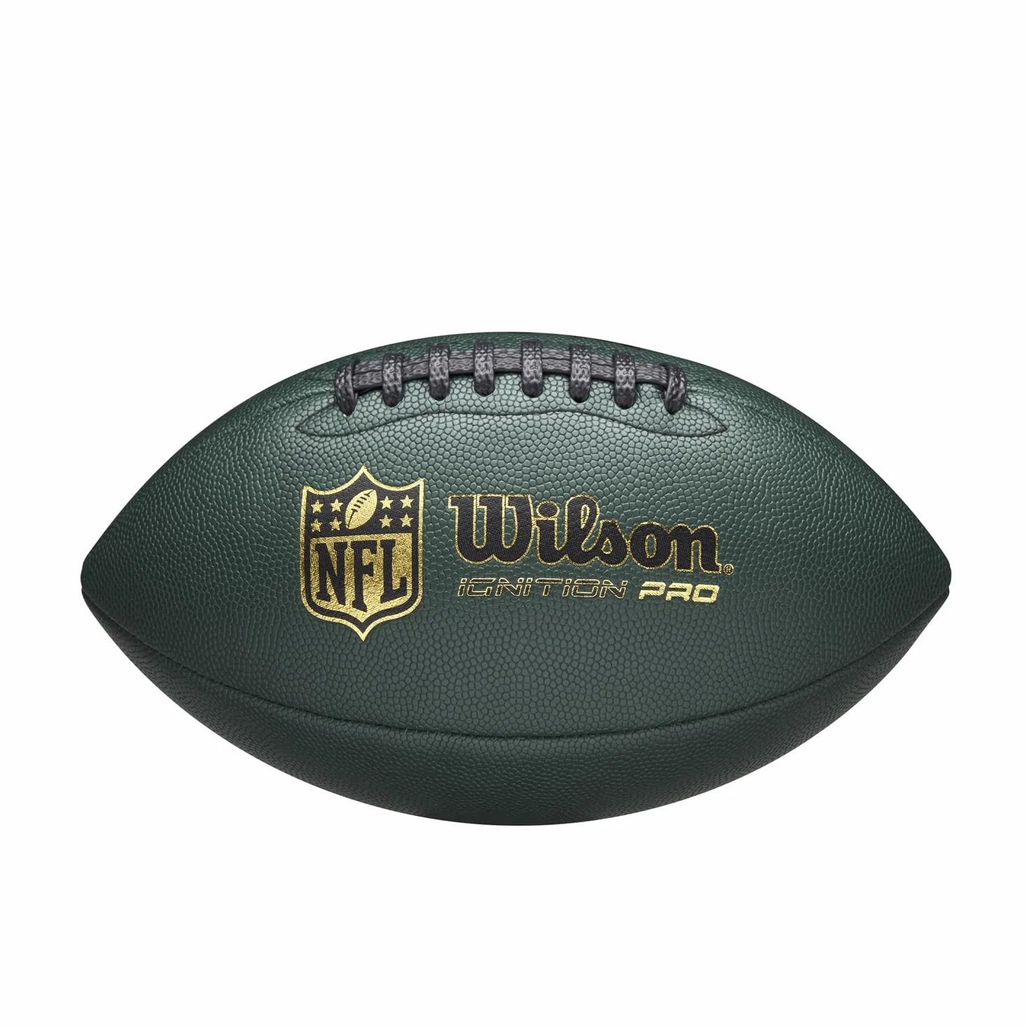 WILSON NFL Ignition Pro Eco Ballon de Football Américain en Cuir Composite Vert Taille Officielle