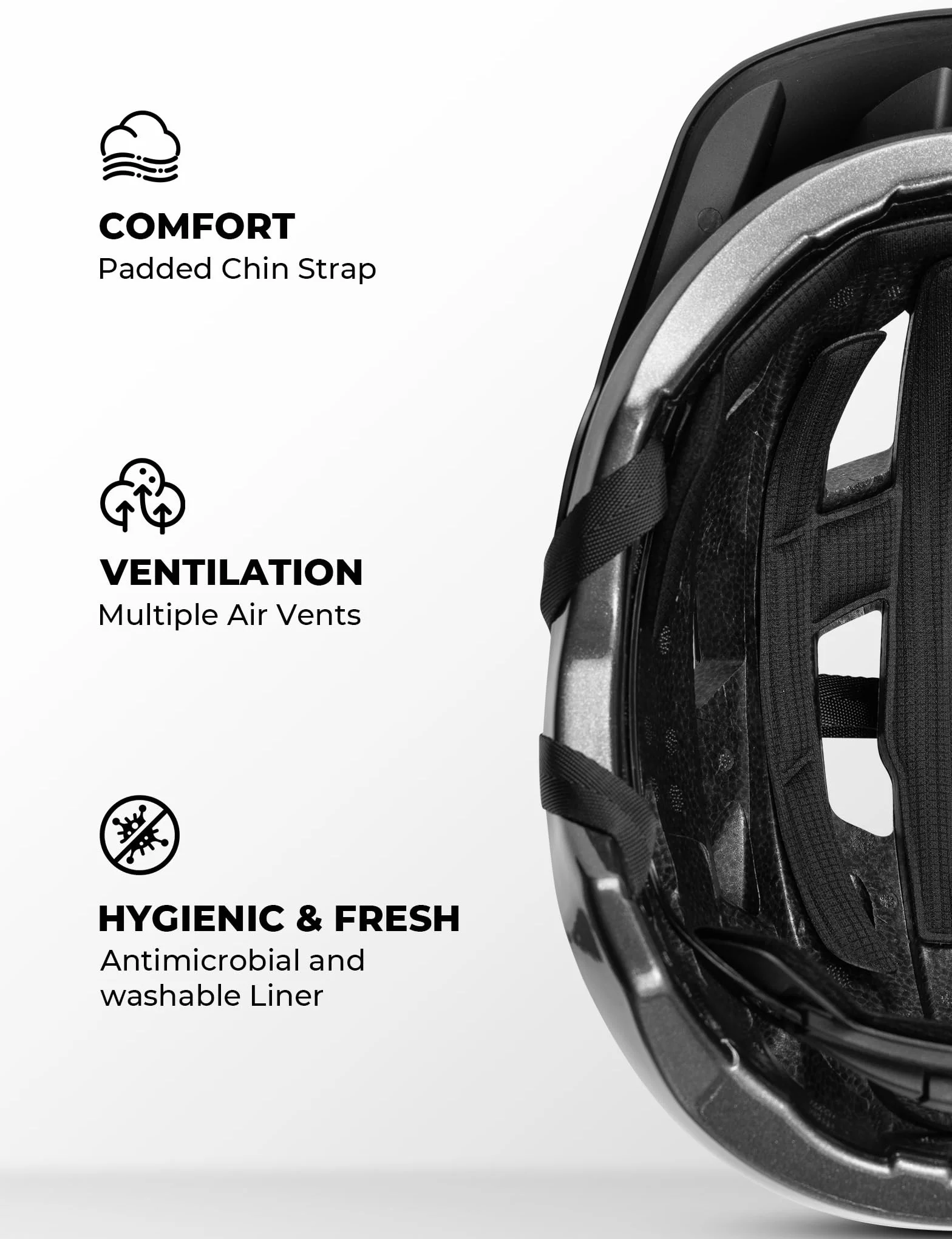 ROCKBROS Casque Enfant & Ados, Casque avec Visière Amovible, Ajustement Sécurisé et Profond, Ventilation Optimale, pour VTT et BMX Loisir