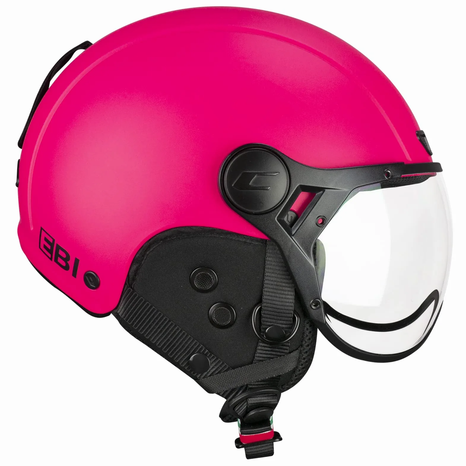 CGM EBI Casque de Ski Unisexe pour Adulte, Rose Fluo Mat, XL (60 cm)
