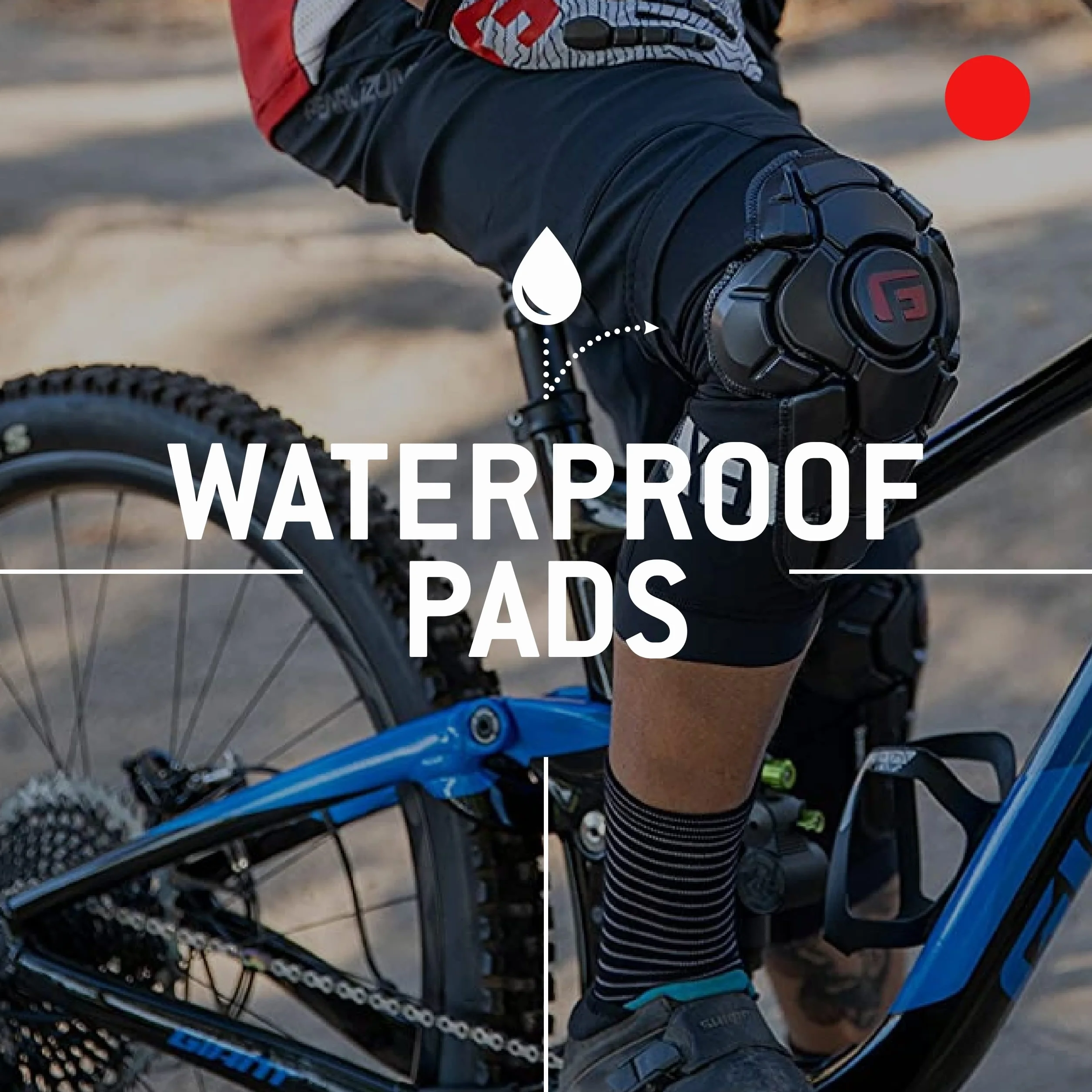G-Form Pro-X3 Mountain Bike Knee Guards Camo/Titanium Adulte X-Petit