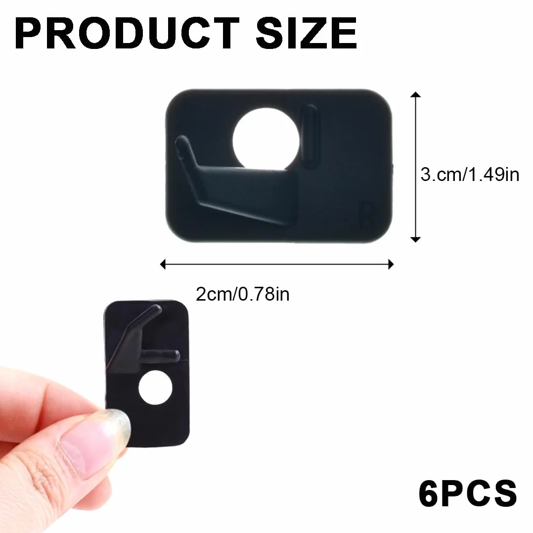 Repose-flèche RH Arc Classique 6pces Plastique Noir Chasse Tir à l'Arc Accessoire Main Droite