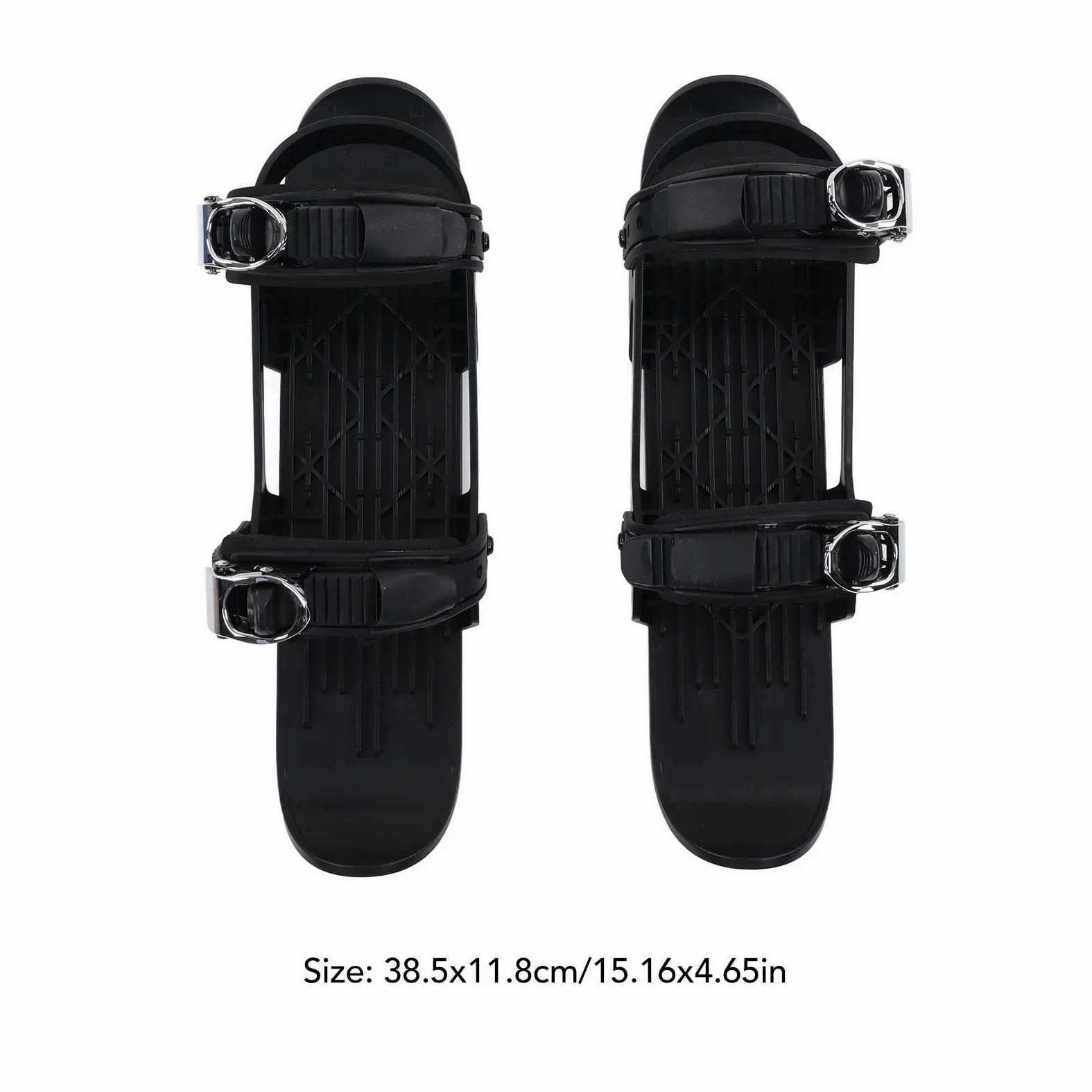 Mini Ski Skates Snowblades Skis Chaussures Bottes pour Adultes avec Sangles Réglables Design Portable en Acier Inoxydable en Nylon Durable pour les Sentiers de Neige de Sports d'hiver