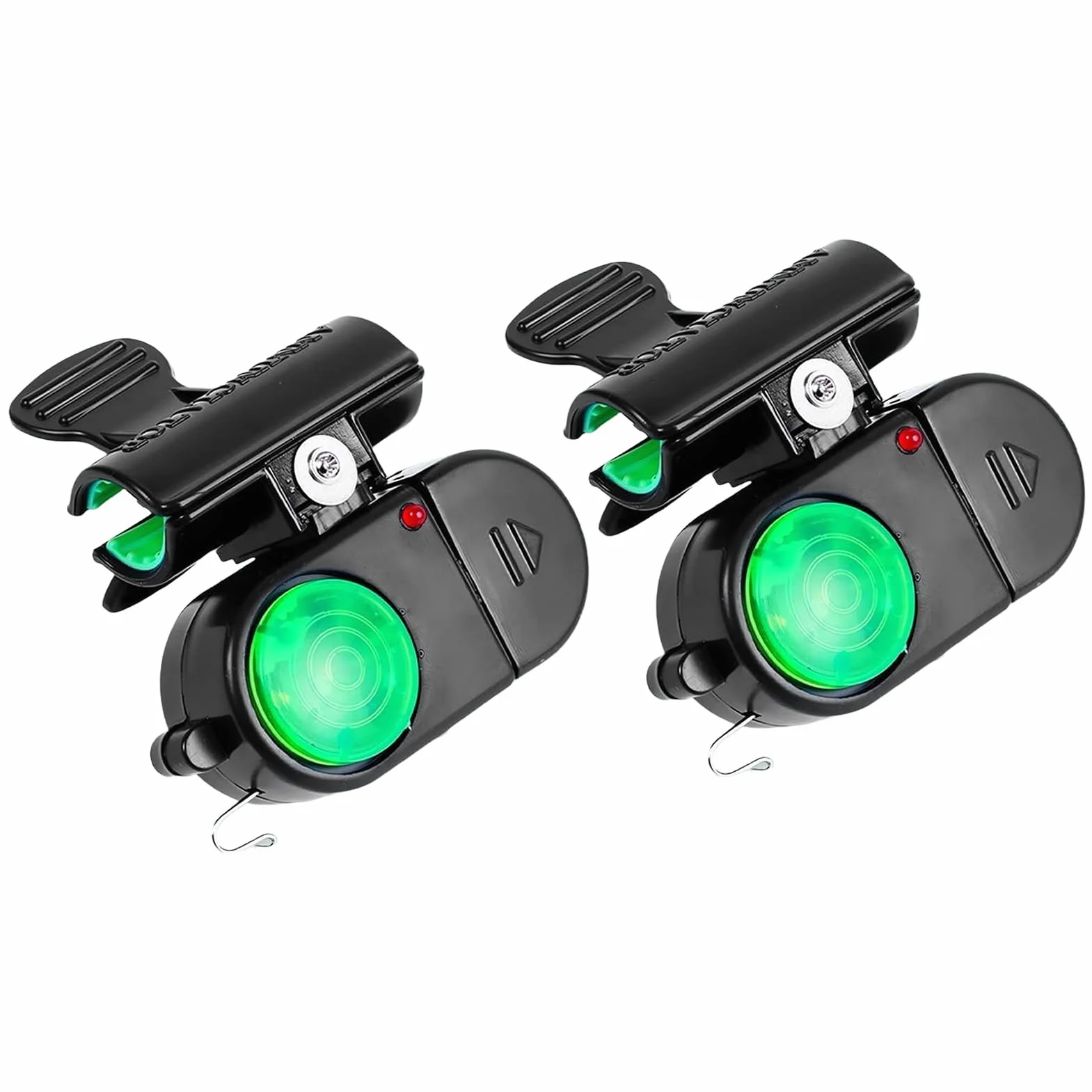 Avertisseurs De Touche Pour Canne À Pêche - 2 Pièces Alarme De Morsure Sensible Avec Éclairage LED - Accessoires De Pêche Pour Hommes Femmes Adultes En Eau Salée Cadeaux Amis