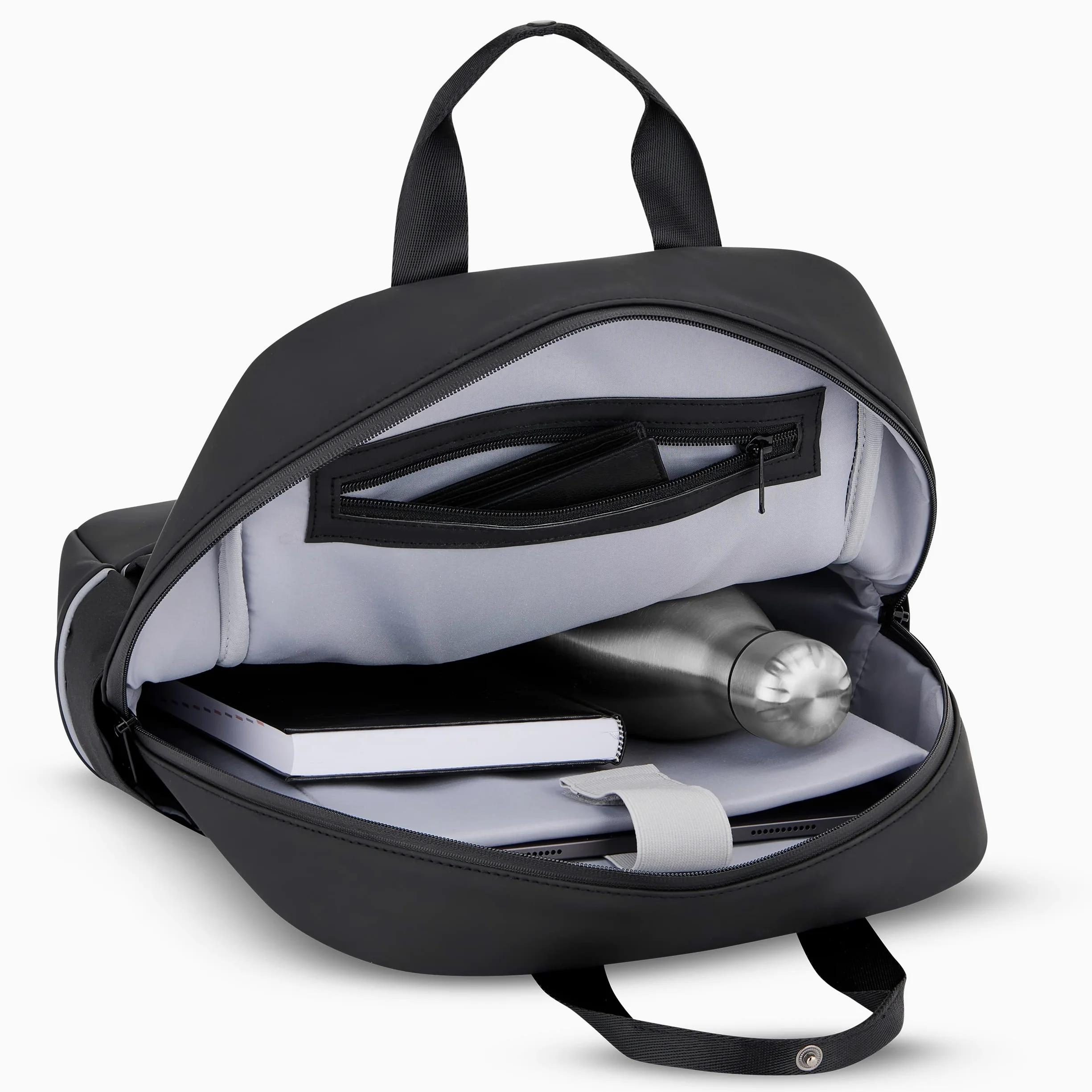 Johnny Urban Sacoche Vélo Noir - Jona Medium Bike - Sac à Dos Multifonctionnel 2 en 1 & Sacoche Arrière Bicyclette avec Compartiment pour Ordinateur Portable 14 Pouces - Hydrofuge