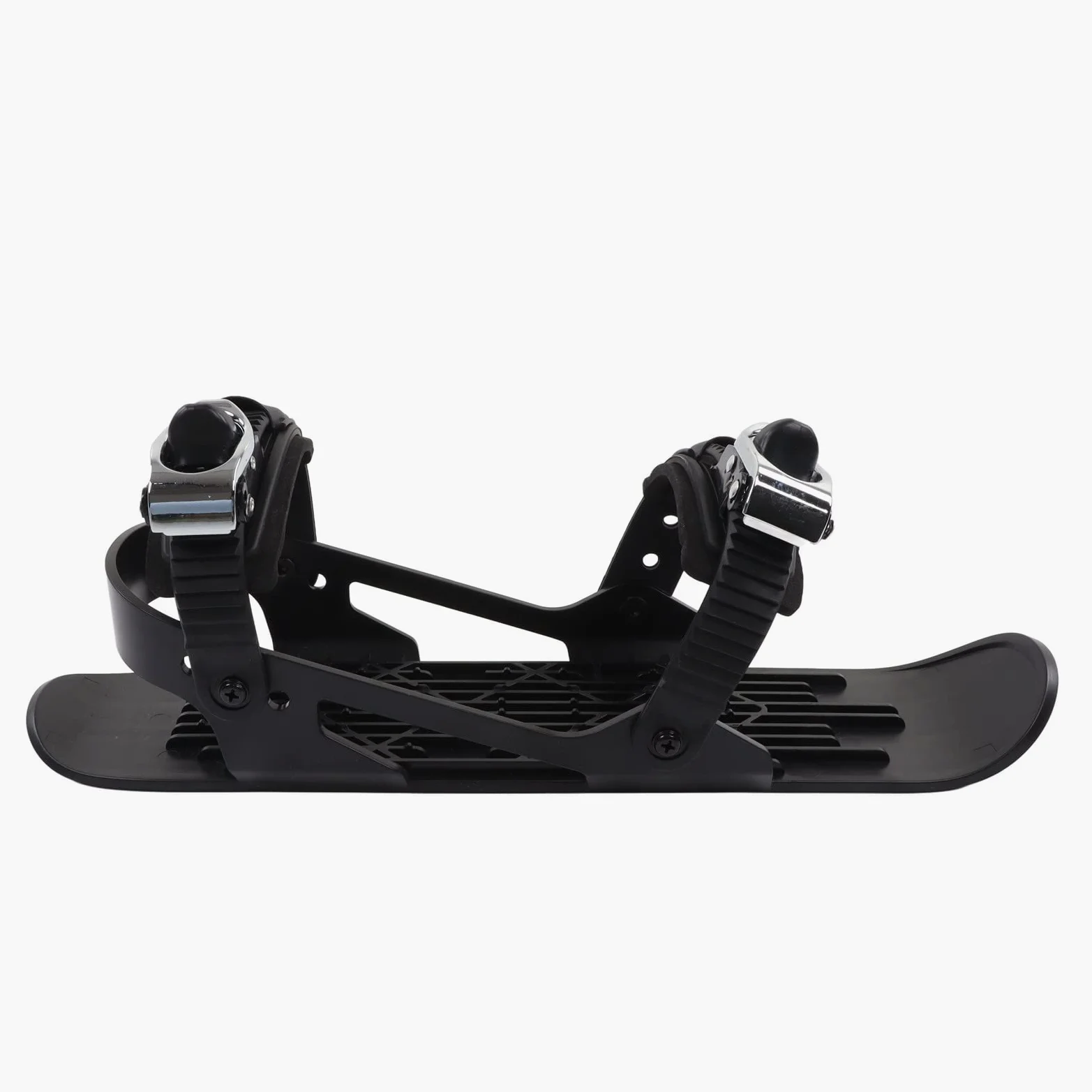 Mini Ski Skates Snowblades Skis Chaussures Bottes pour Adultes avec Sangles Réglables Design Portable en Acier Inoxydable en Nylon Durable pour les Sentiers de Neige de Sports d'hiver