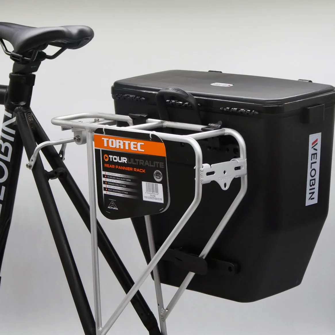 Sacoche de vélo étanche verrouillable (noir)