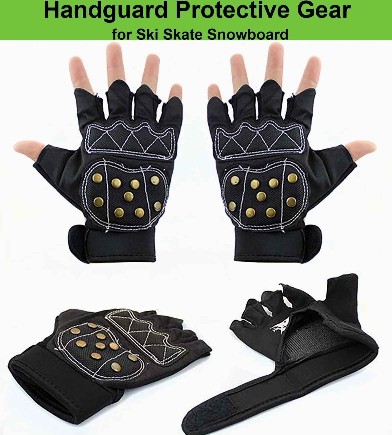 Protection de la hanche, short rembourré 3D, équipement de protection respirant, protège-poignets et genouillères pour ski, patin, snowboard (couleur : B1, taille : L)