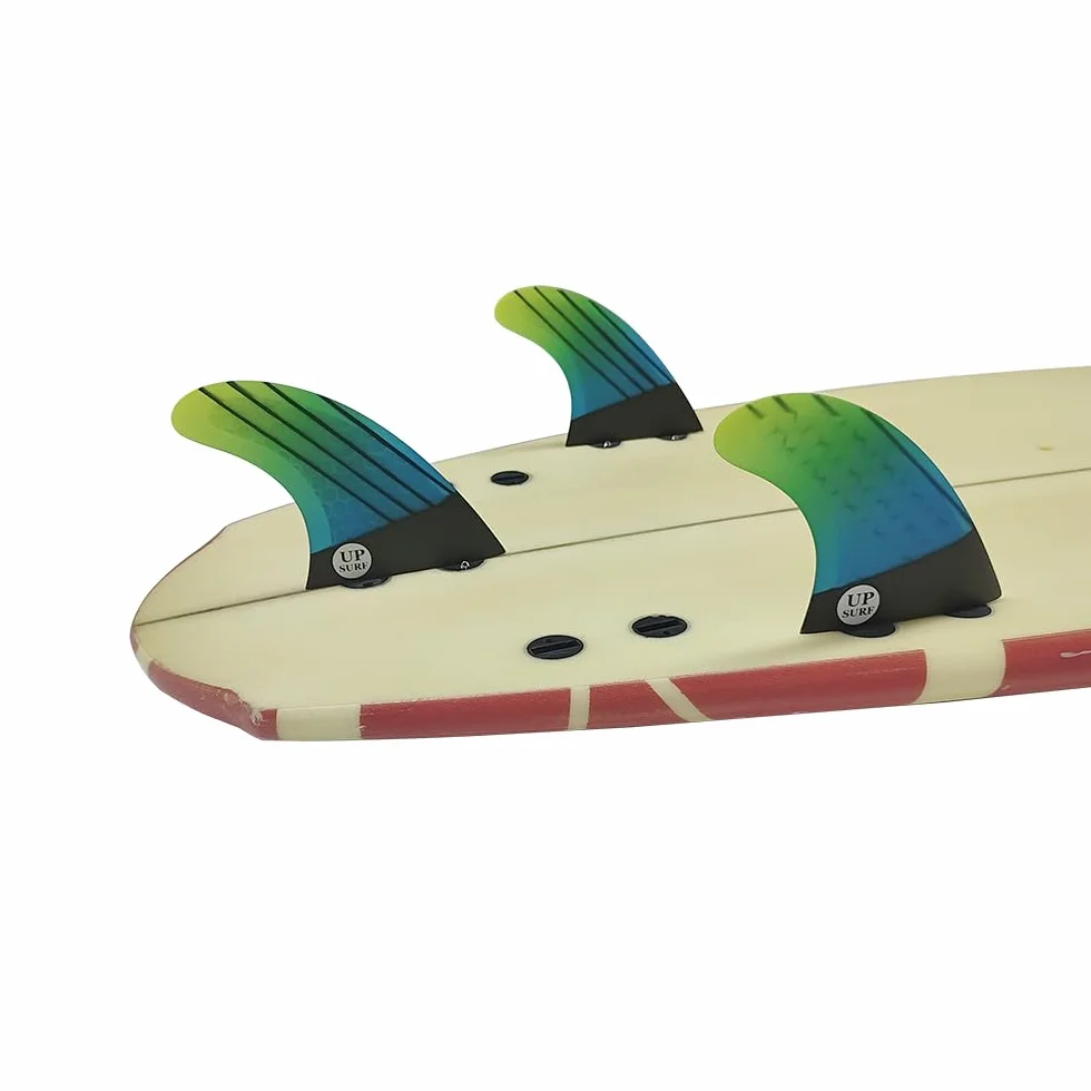 Planche De Surf Fins 3 Palmes Fibre De Verre Thruster Set