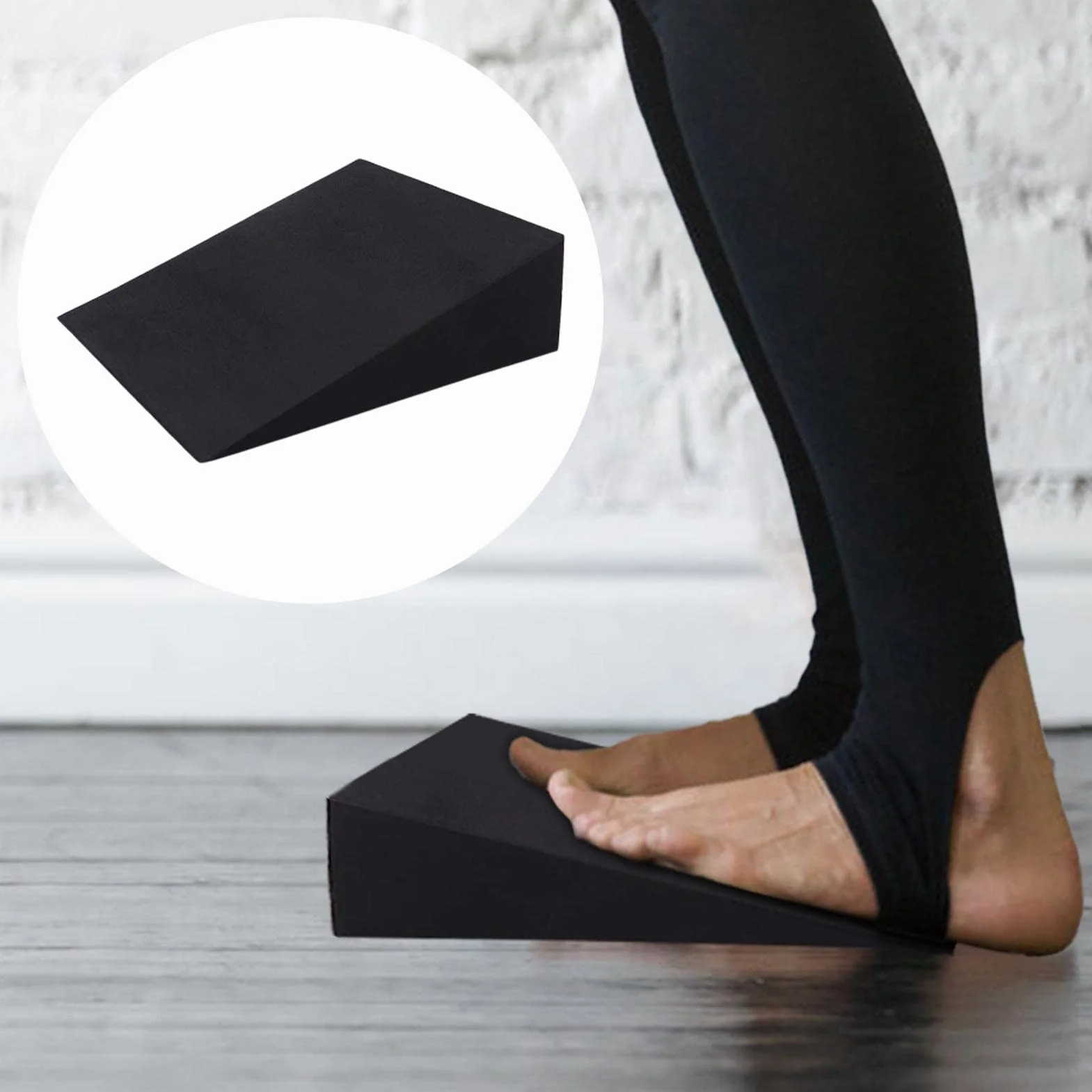 Planche Inclinée pour Étirement du Mollet, Cale Yoga, Améliorer Force Jambe Inférieure