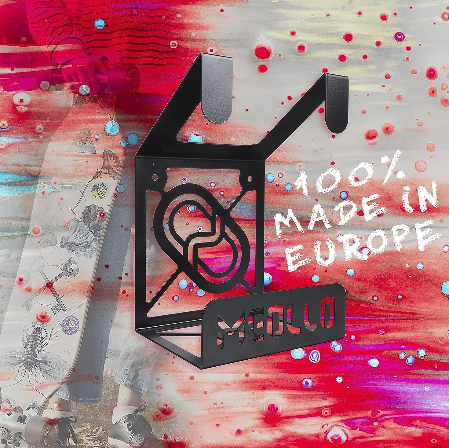 Support Mural Rangement pour Longboard 100% Acier