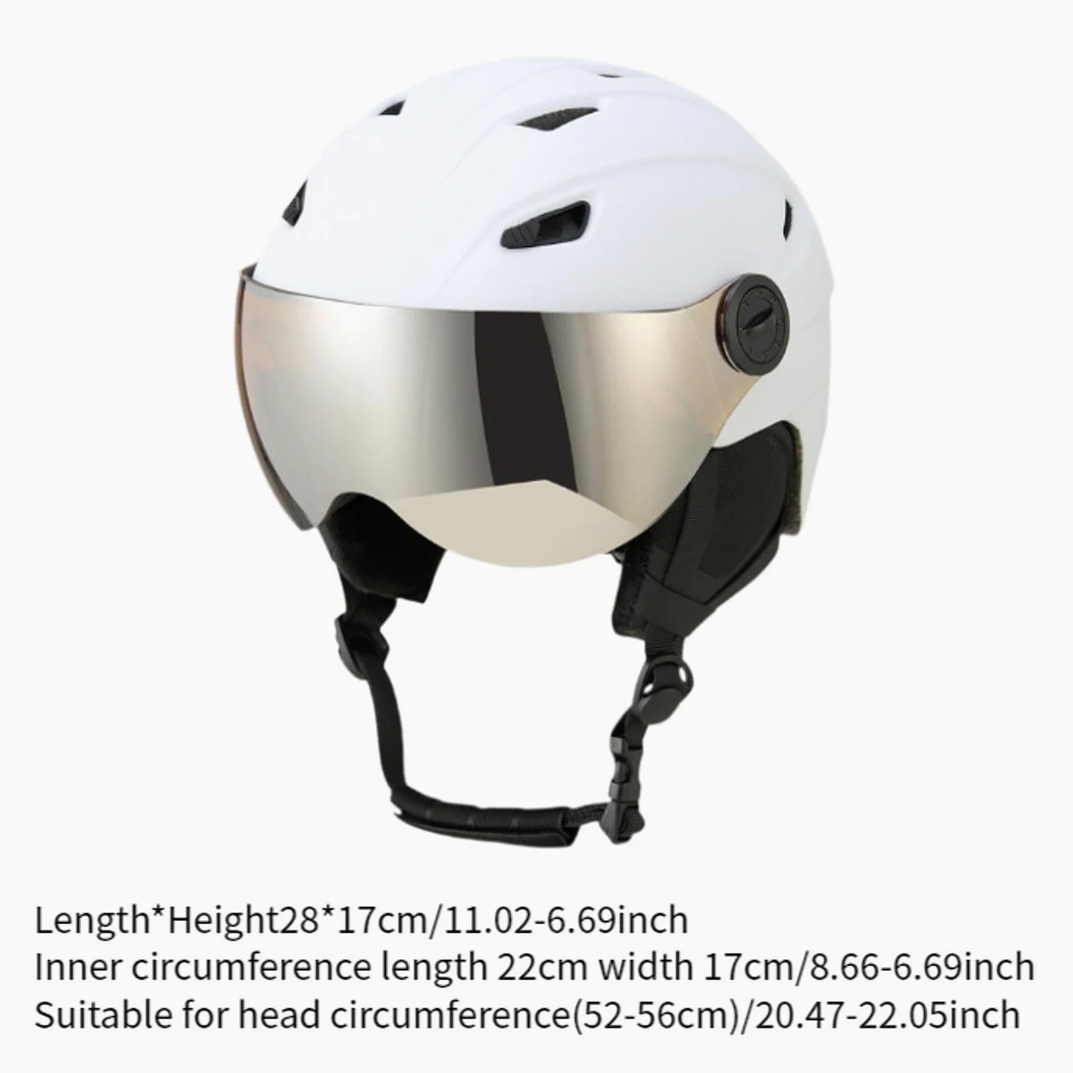 Casque de Ski avec Visière Intégrée pour Homme et Femme pour Le Snowboard
