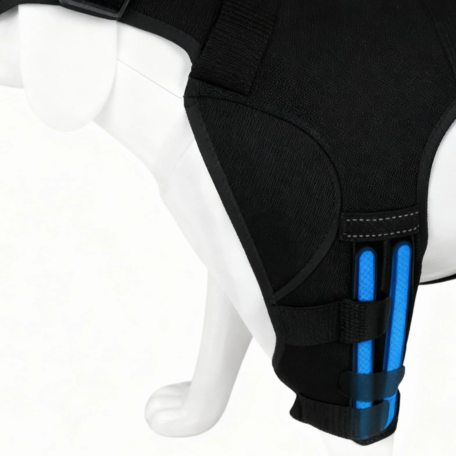 Attelle De Patte Arrière Pour Chien Ajustable Avec Stabilisateurs En Métal