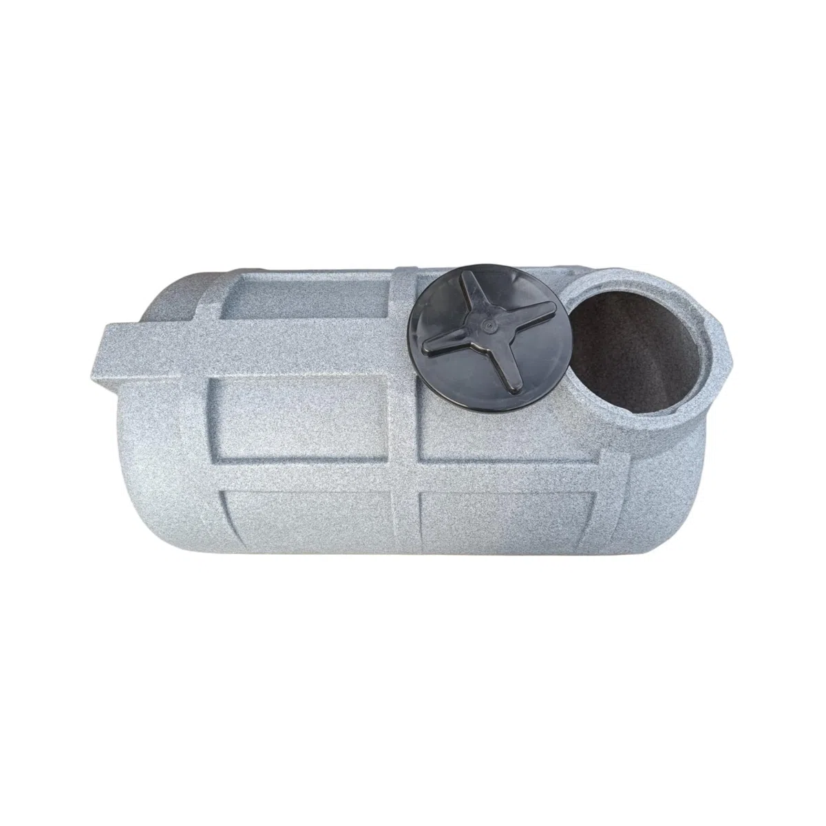 Varile Réservoir d'eau potable de 250 l, sans BPA, filetage en laiton 3/4", adapté à un usage alimentaire, horizontal (granit)
