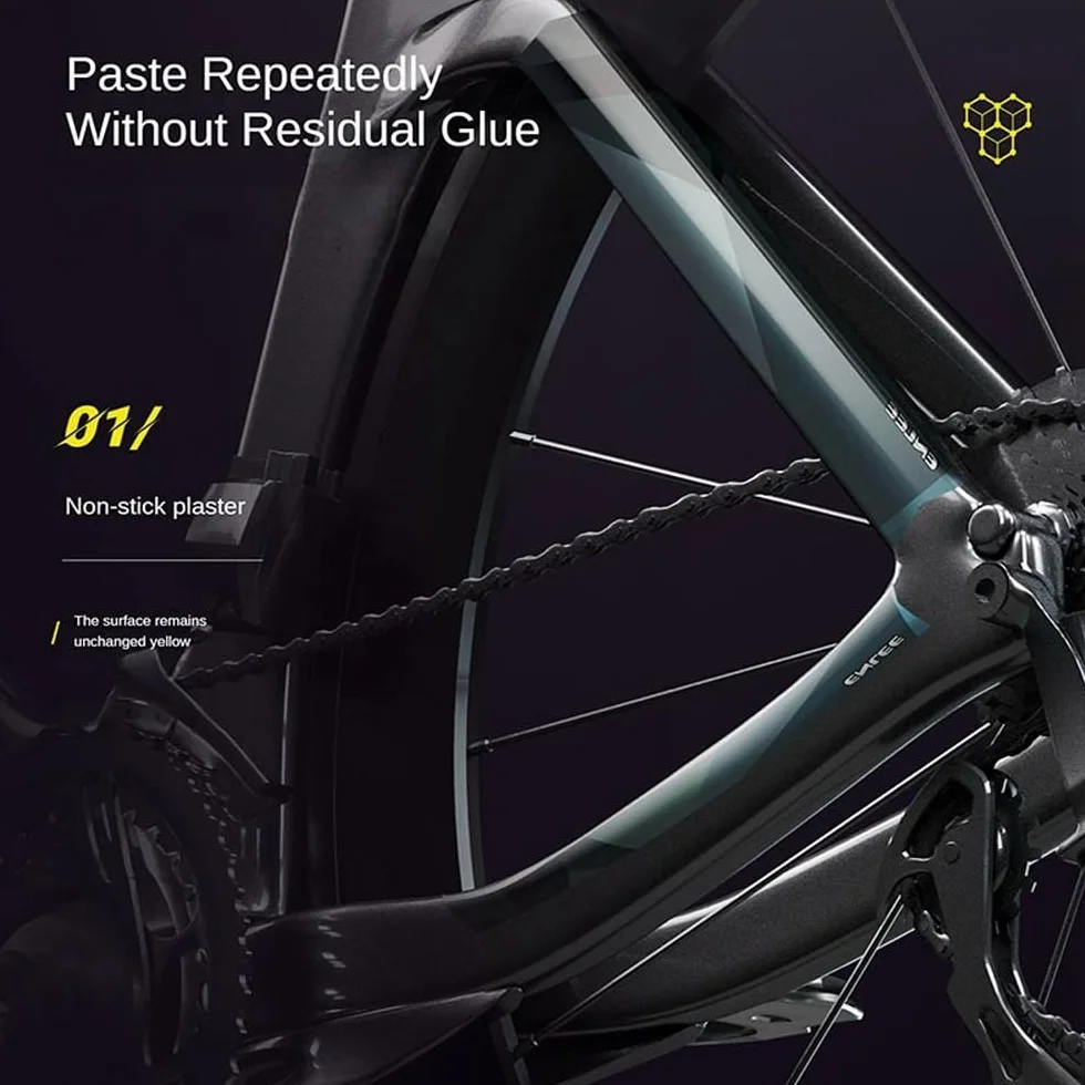 Autocollant de protection de cadre de vélo anti-rayures imperméable VTT