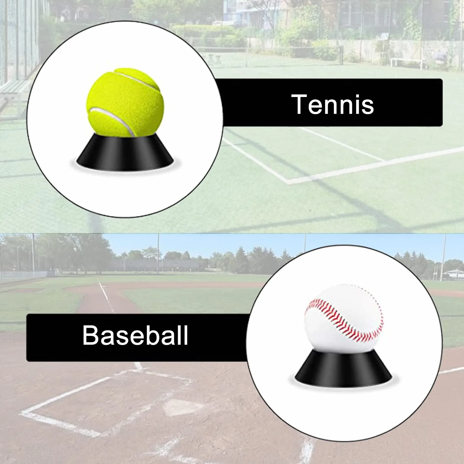 GERUI Lot de 12 Supports de Ballon pour Basketball, Football, Volleyball - Stand Domestique