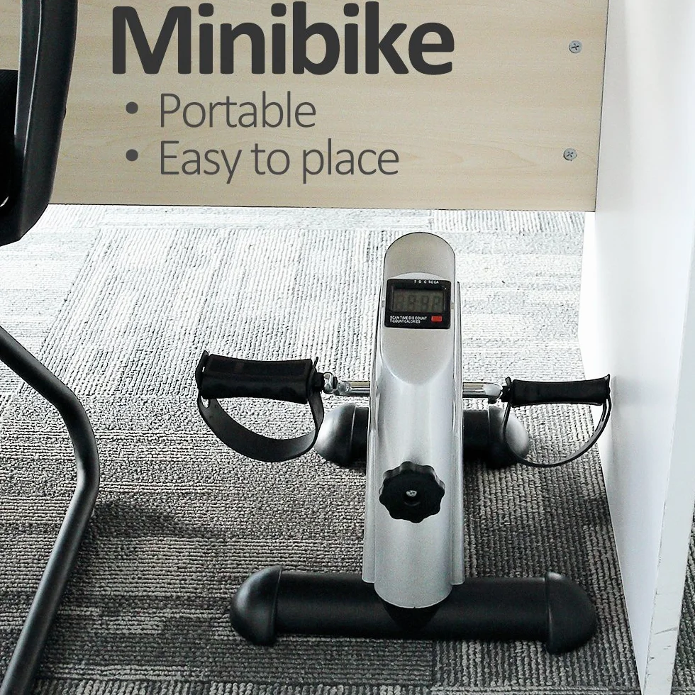 Mini Vélo d'Appartement, Pédales de Rééducation, Vélo d'Exercice Bras Jambe Compact, Écran LCD Résistance Réglable