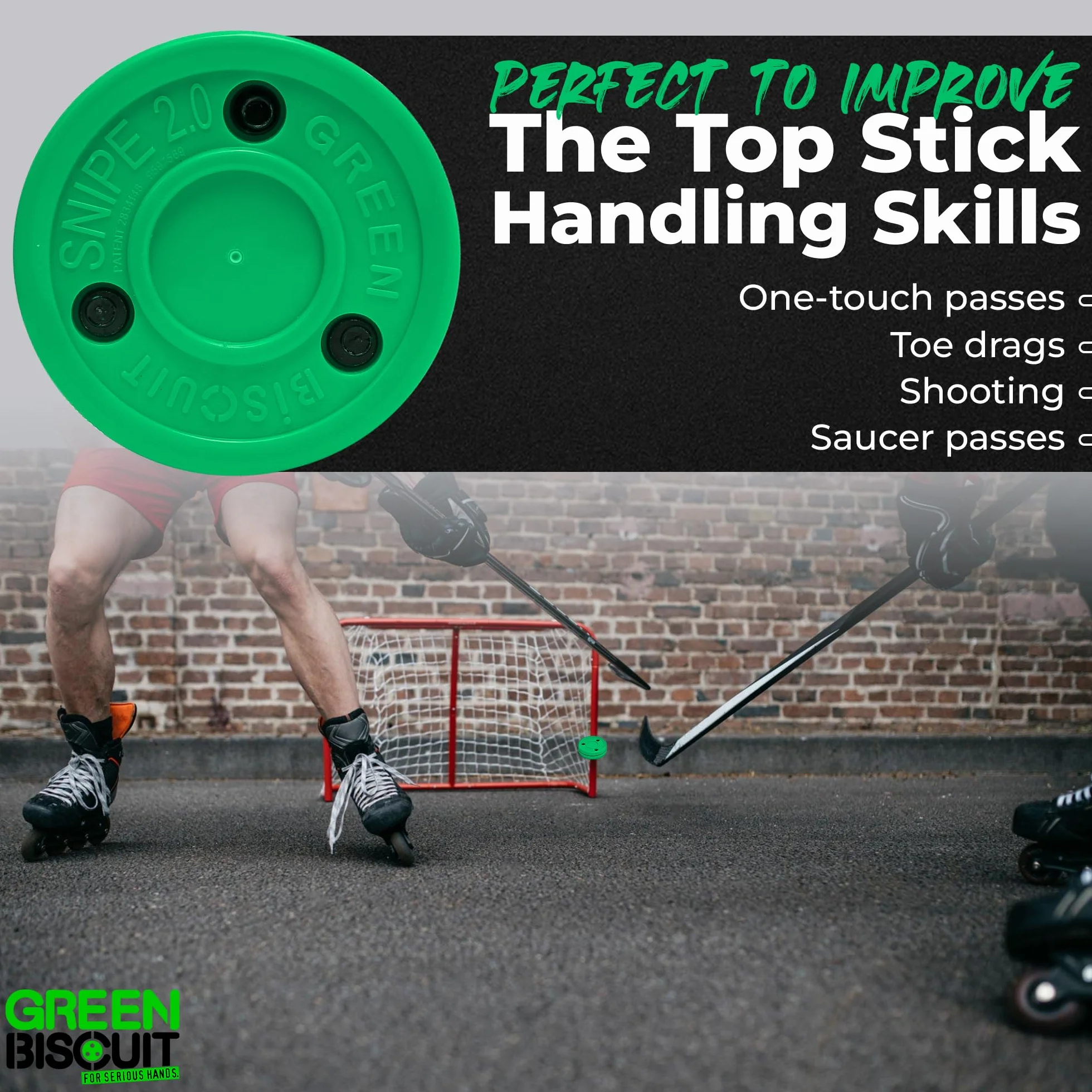 Green Biscuit Snipe Green Puck