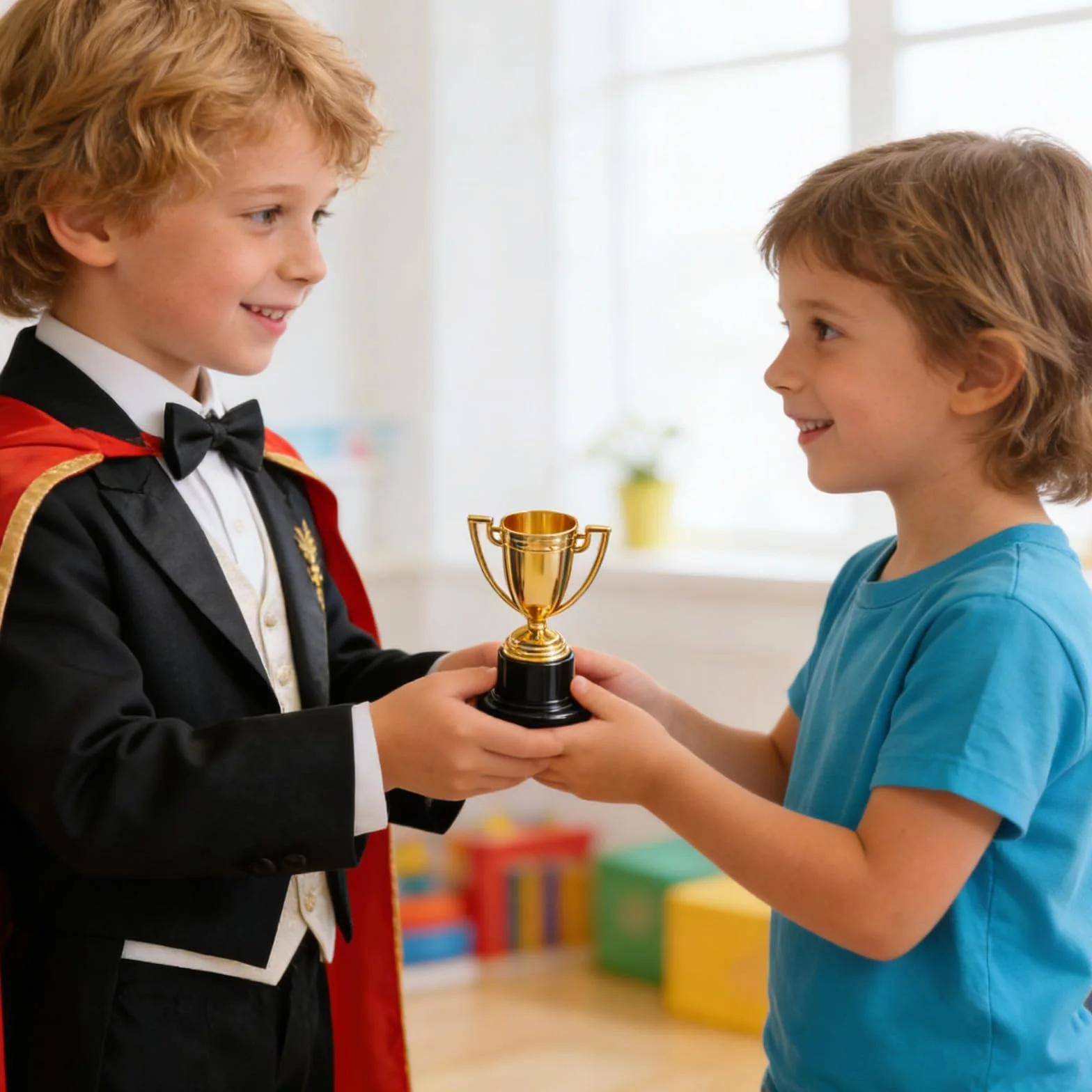 Aicharynic Lot de 24 trophées pour enfants, mini trophées pour enfants, mini trophées dorés, pour salle de classe, école, récompenses, accessoires
