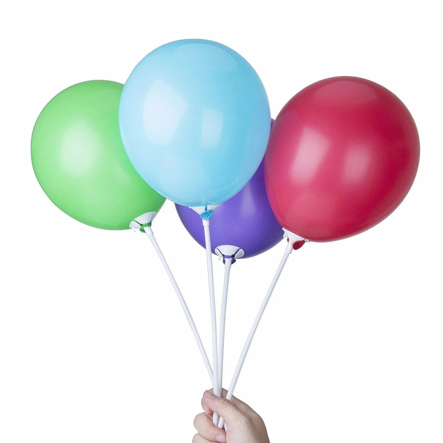 Ballon Tige 100 Pièces 40cm Décoration Anniversaire Mariage Fête