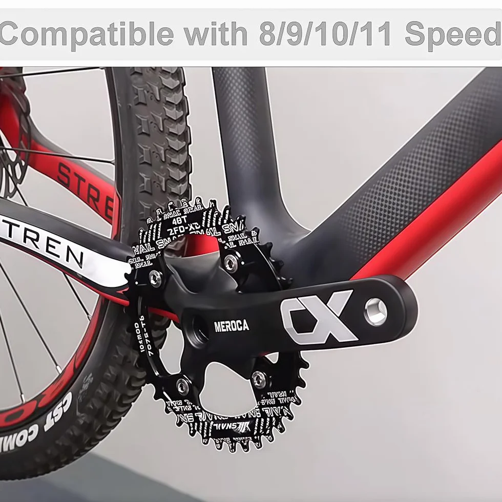 Pédalier VTT MTB à cône carré 170mm 104 BCD Compatible 8/9/10/11 Vitesses 32T 34T 36T 38T 40T 42T Chainring Crank Set