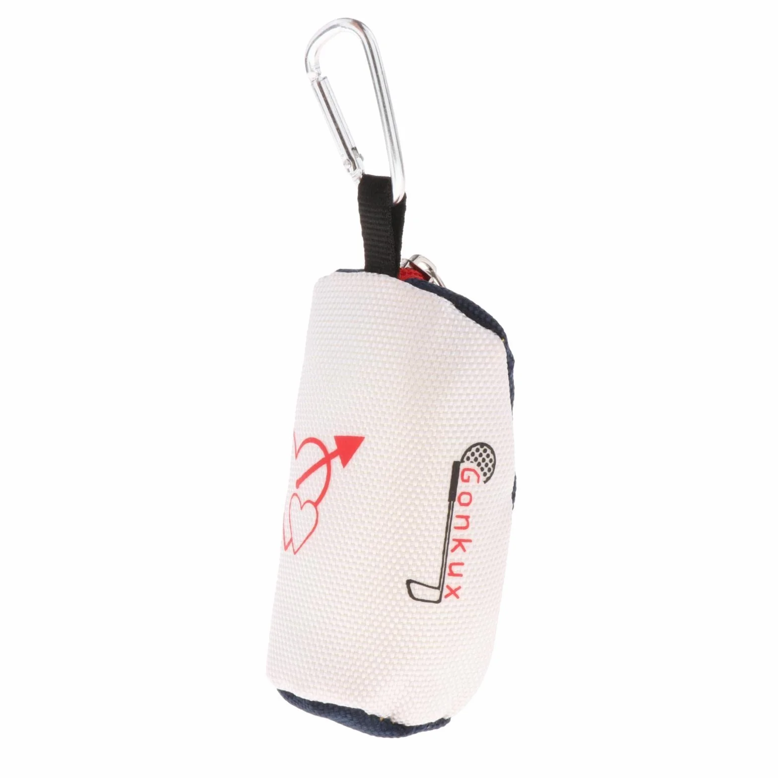 F Fityle Portable Club Ball Pouch Tee Holder Storage Organizer 2 Balls Golf Hand Belt Waist Bag