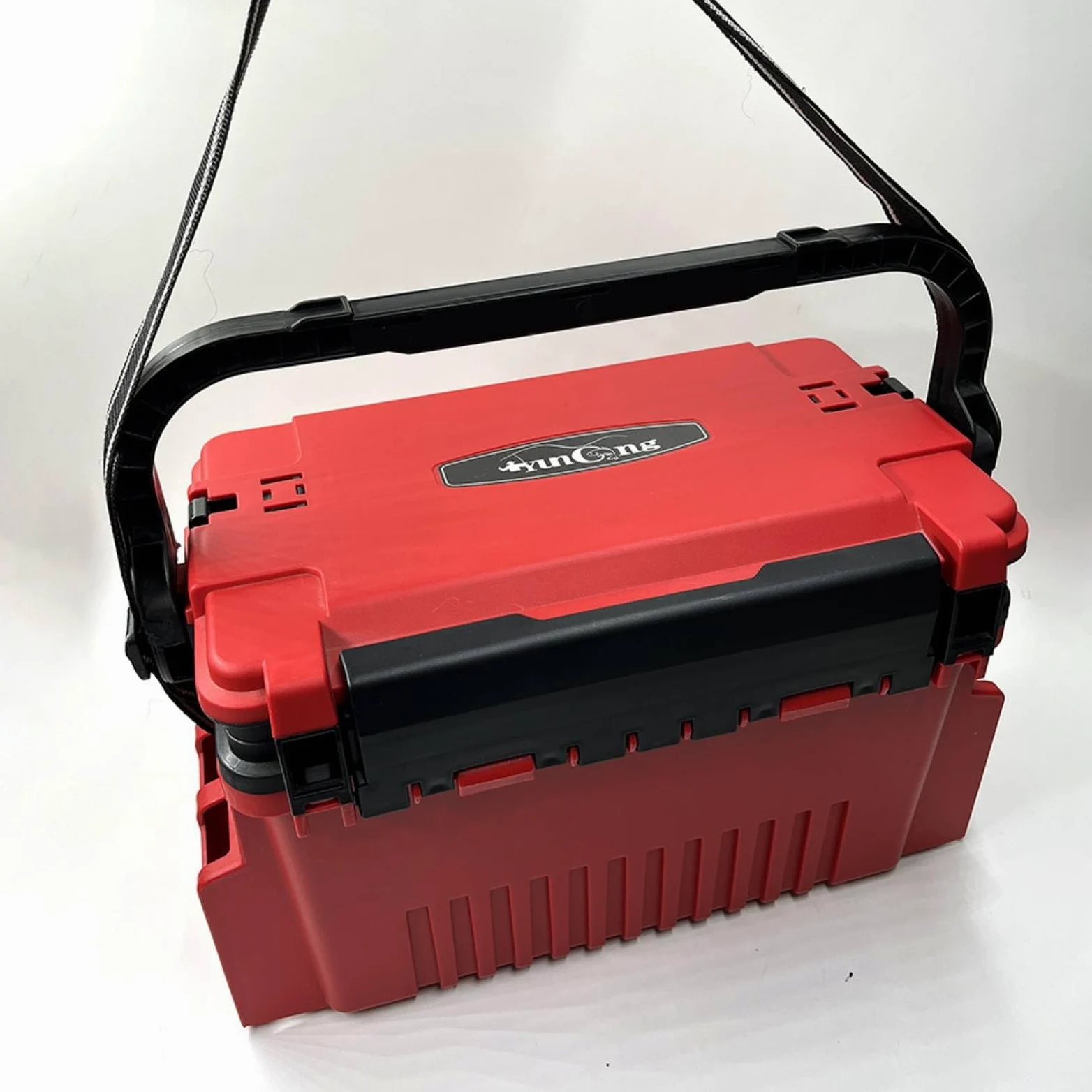 MERIGLARE Boîte à Appâts Boîte de Pêche Coffre de Rangement Boîte à Leurres Mallette Portable Compartiments Multiples Casier pour Leurres Lignes Outils, Rose, Grand