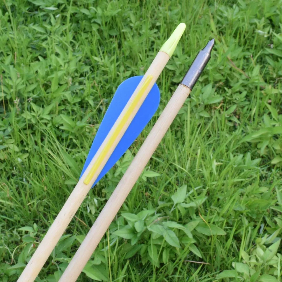 Flèches en Bois Incurvées 28-32 Pouces Lot de 12