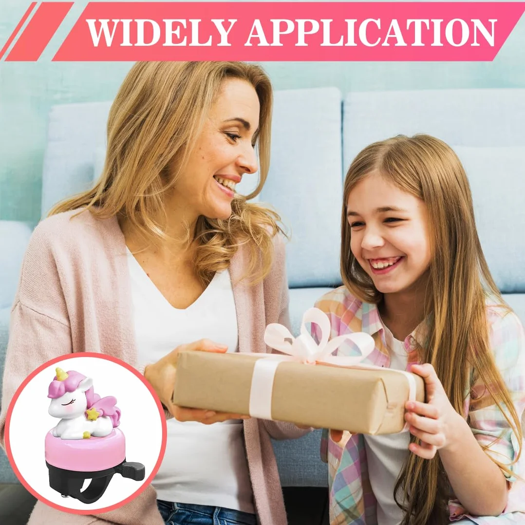 GXGM sonnette de vélo poney rose son fort clair enfants filles garçons