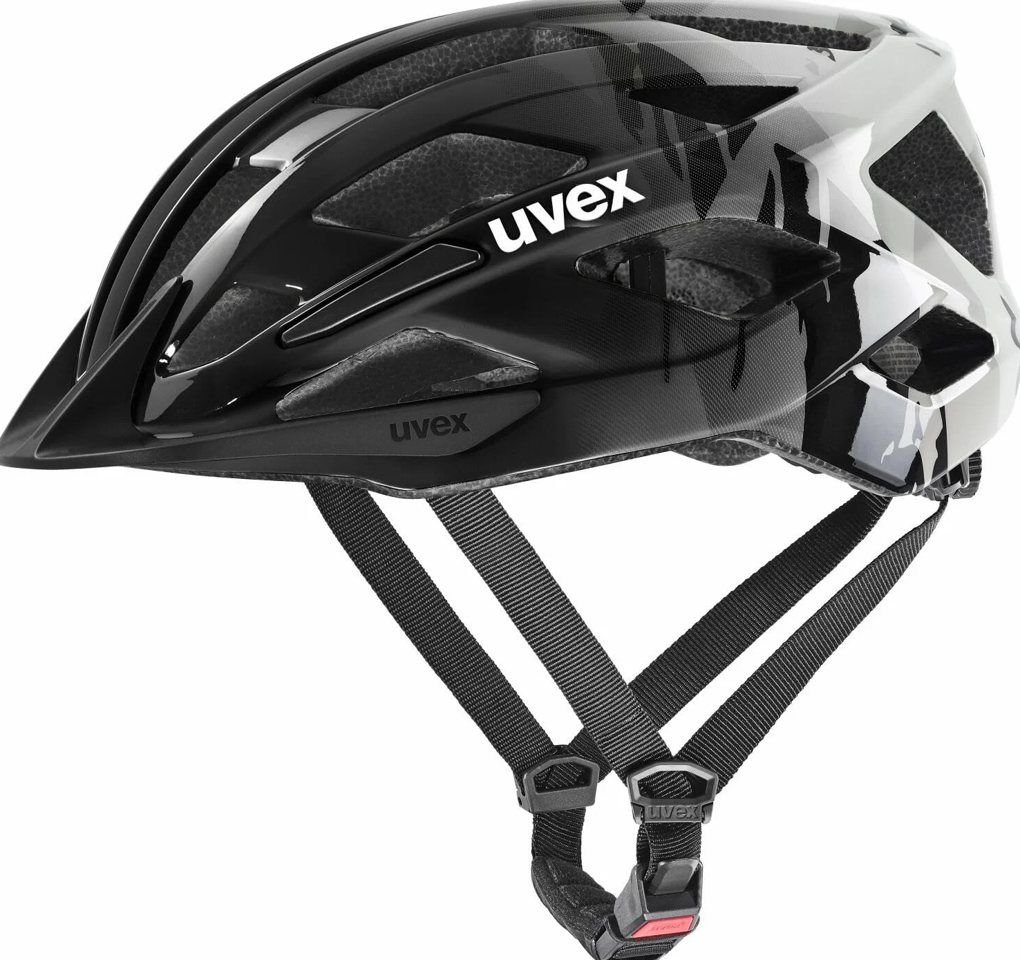 uvex air Wing 2 - Casque de vélo léger pour Enfants - réglage de la Taille Individuel - Ventilation optimisée - Warm Grey-Black - 52-57 cm
