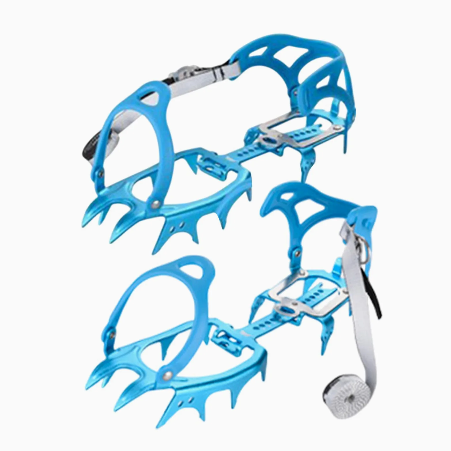 - Crampons, aide à la traction antidérapante en alliage d'aluminium - Pour femmes et hommes - Pour la randonnée, l'escalade, la pêche, la marche, le jogging avec des bottes et