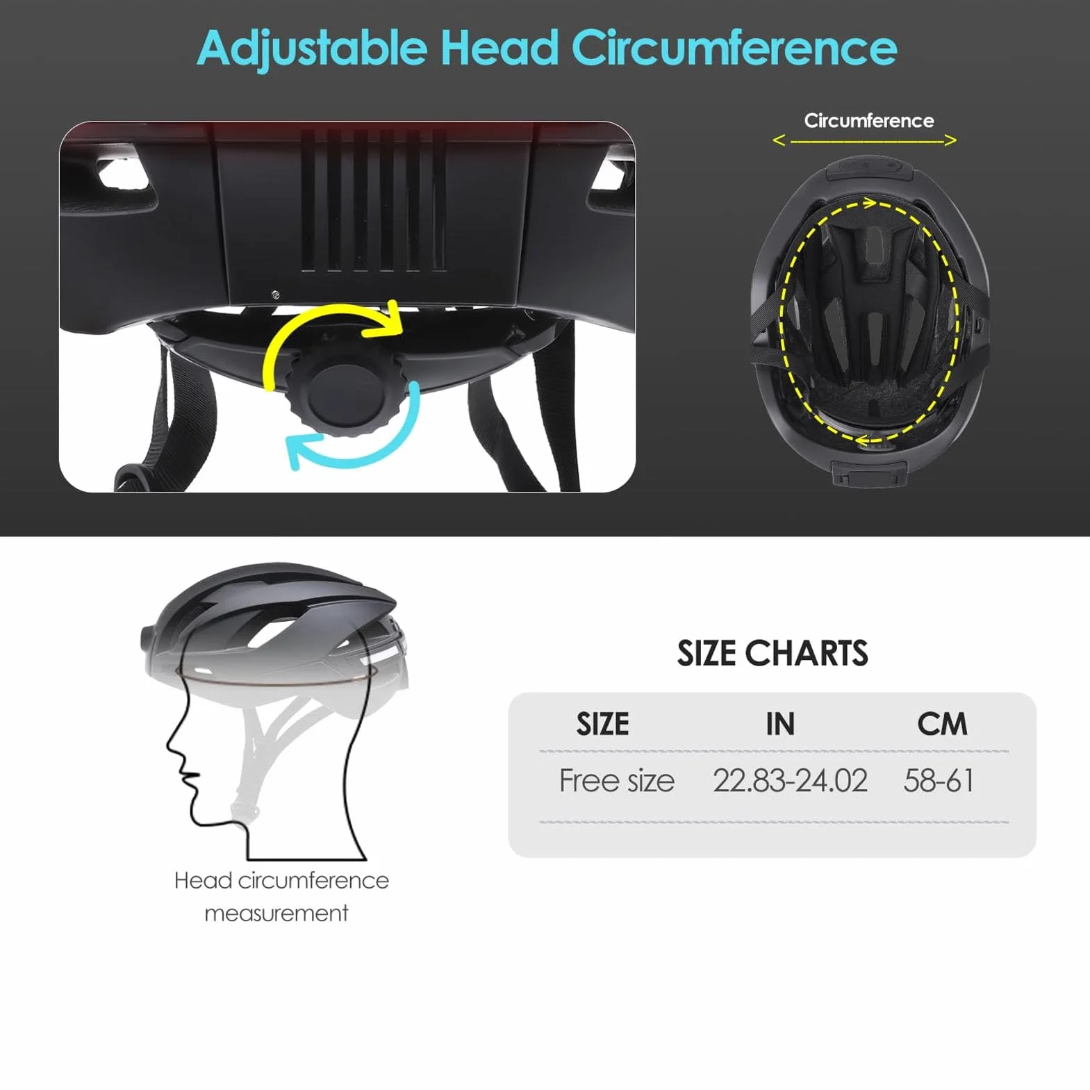 Lazmin112 Casque de Vélo avec Caméra, Enregistreur Vidéo HD 1080p, BT Casque de Vélo Intelligent, avec Feu Arrière, Lecteur de Musique, Télécommande, Objectif Grand Angle 170° (Black)