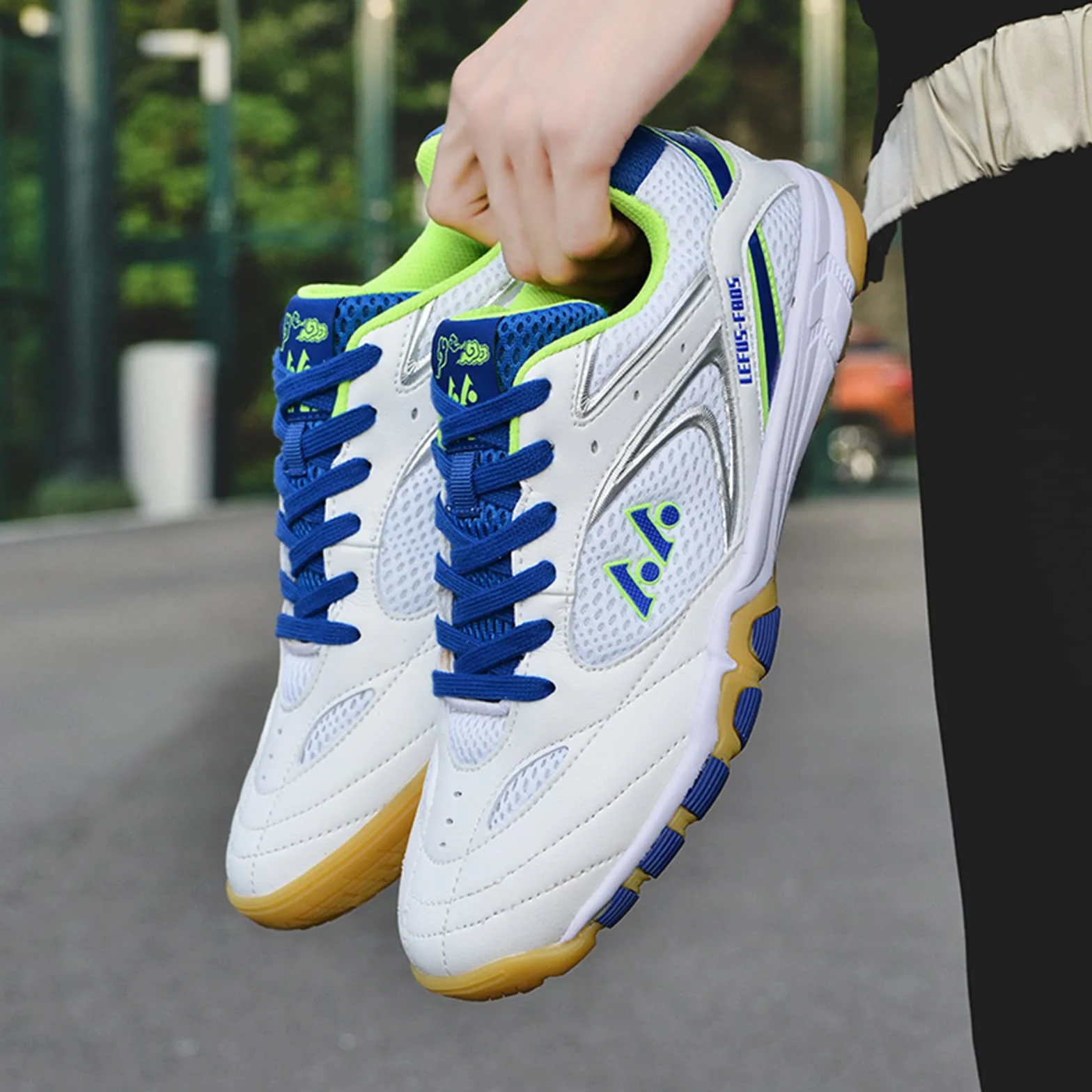 Chaussures de tennis de table homme femme légères badminton baskets intérieur respirantes