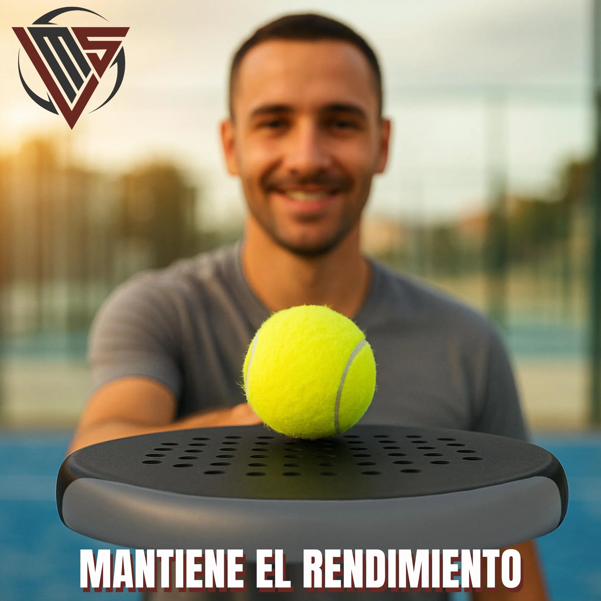 Protecteur pour raquette de padel transparent autocollant 35 x 370 mm