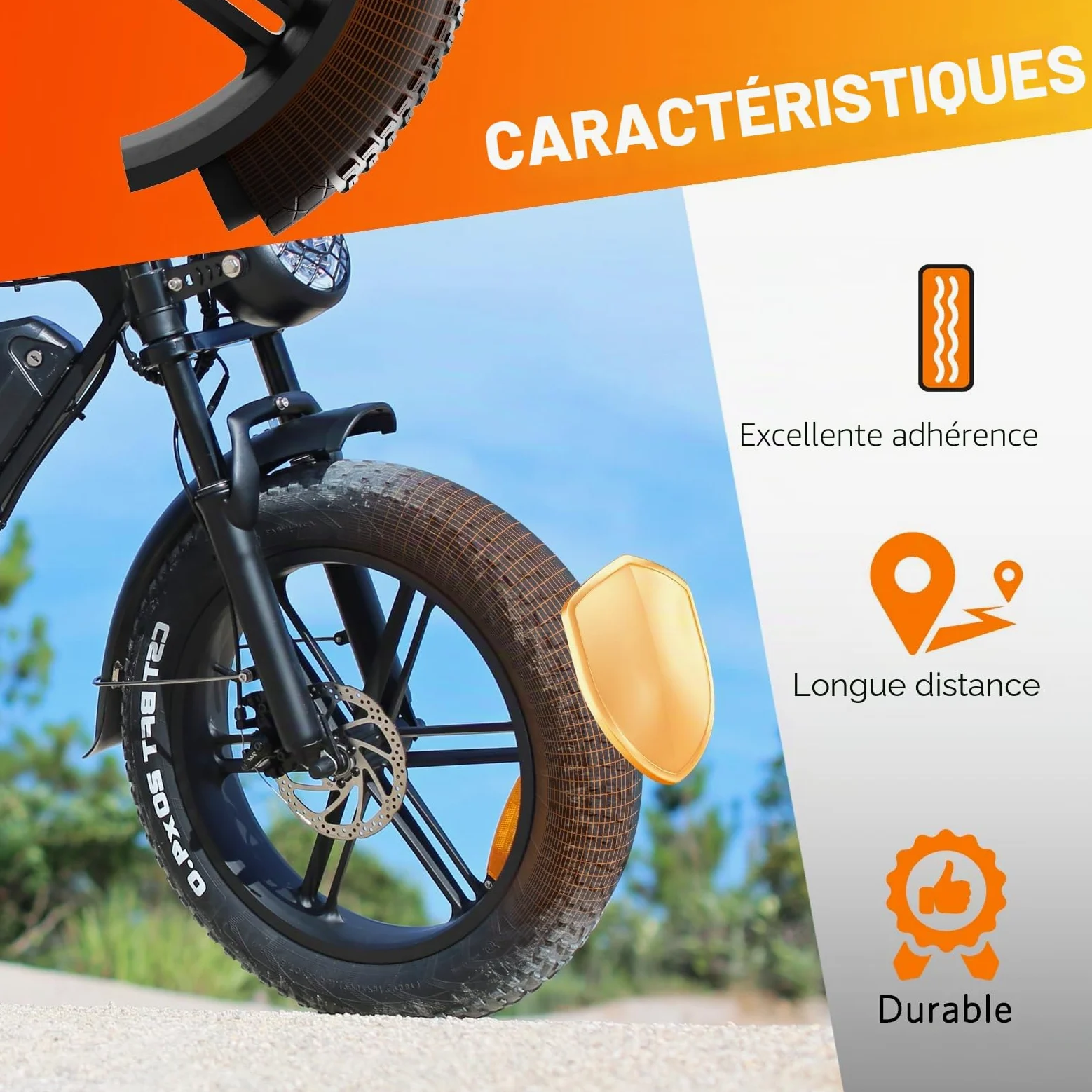 OUXI 20×4 Insert de chambre à air, protection de chambre à air anti-crevaison pour vélo, liner de pneu de vélo anti-crevaison, prévient les crevaisons causées par les pointes et les têtes de chèvre