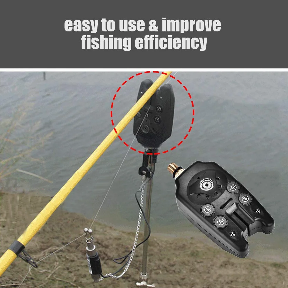 Détecteur de touche électronique pour la pêche - Indicateur lumineux LED - Swinger Vibration - Appareil de pêche