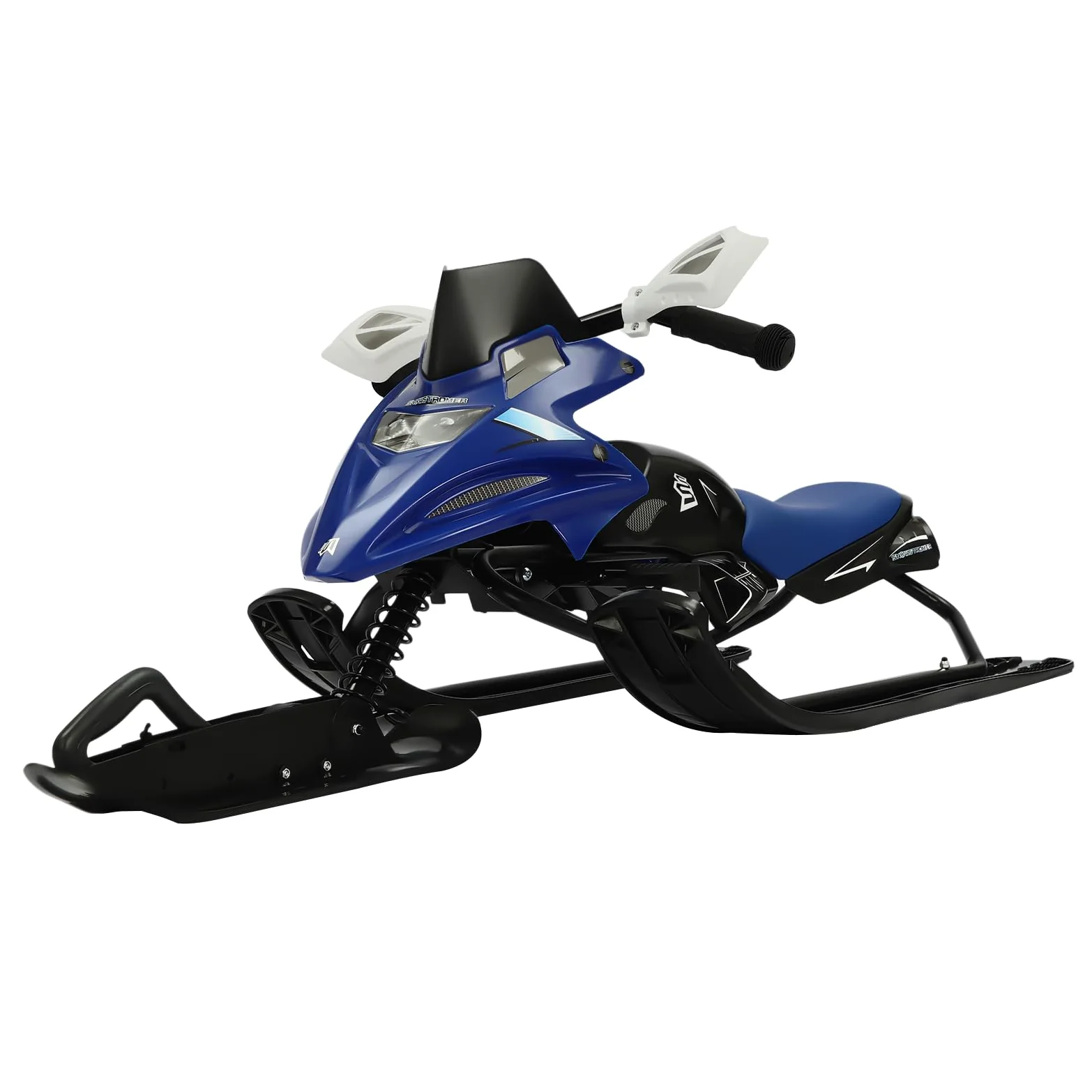 Luge,Luge Enfant Luge à Ski avec Freins, Luge Manoeuvrable Classique pour Enfants et Adolescents Coussin Réglable 124 * 51 * 43.5cm,pour Plus de 3 Ans