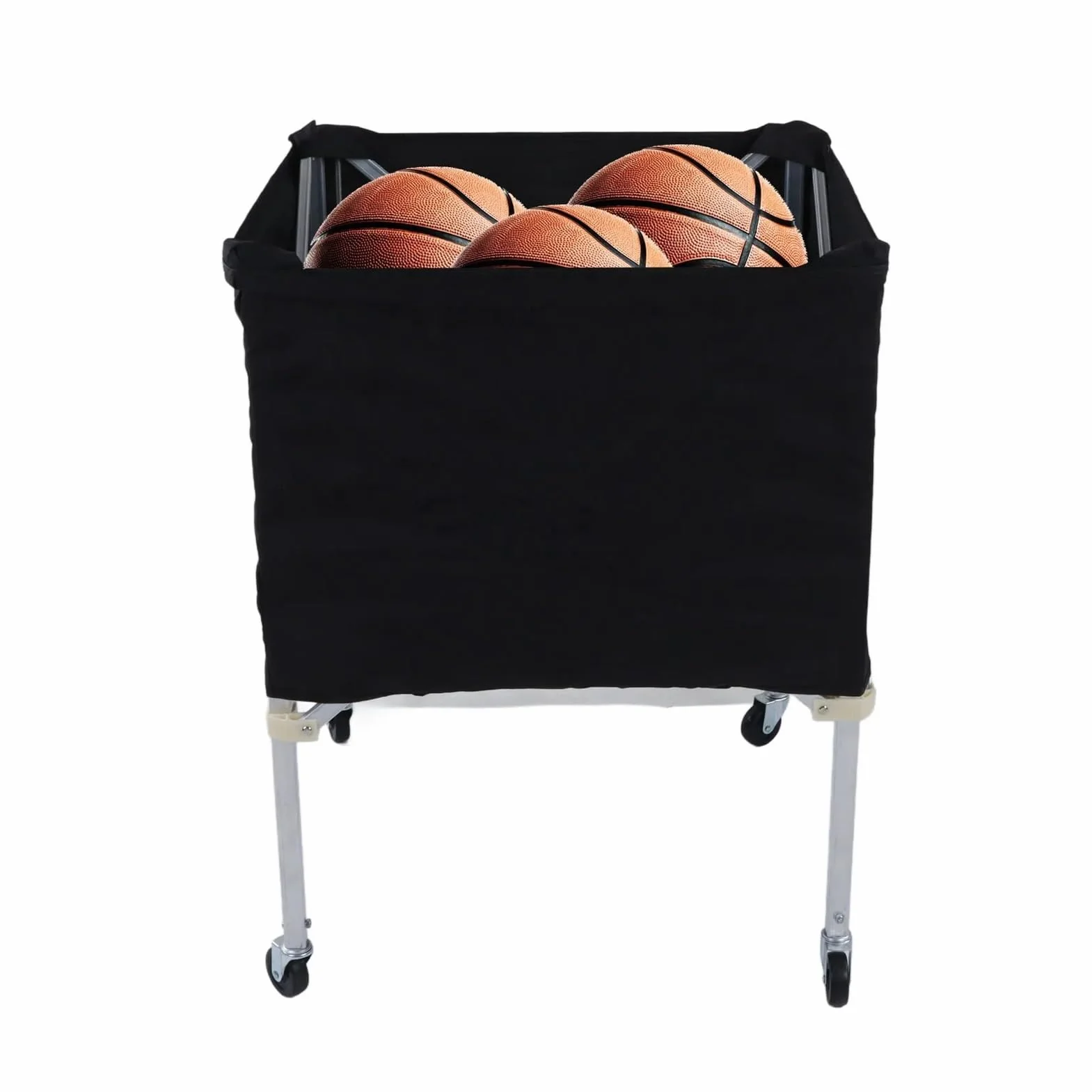 Chariot de rangement pliable et portable pour ballons de basket-ball, football, volley-ball