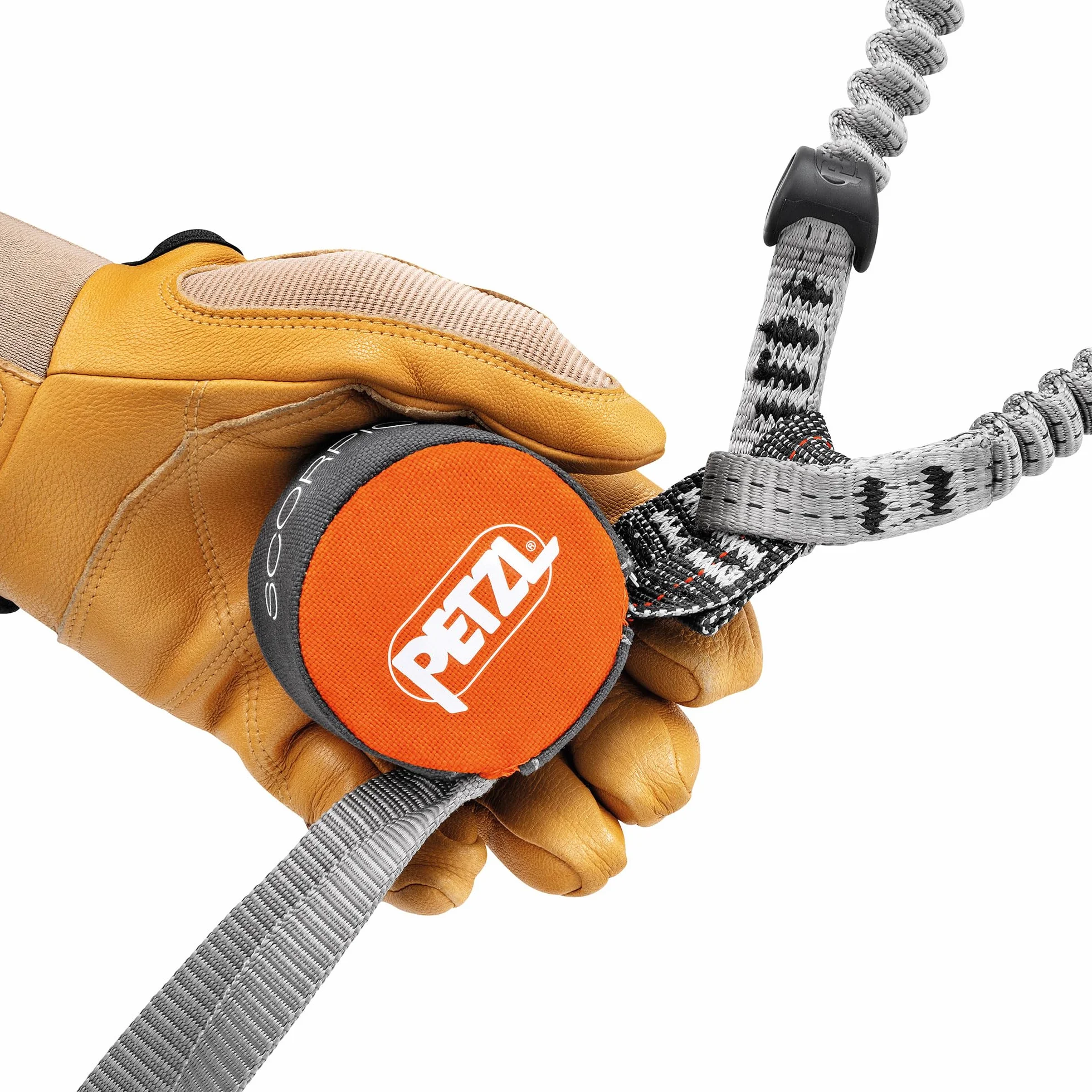 PETZL Longe de Via Ferrata Scorpio Vertigo 40-120 kg Orange 365 g